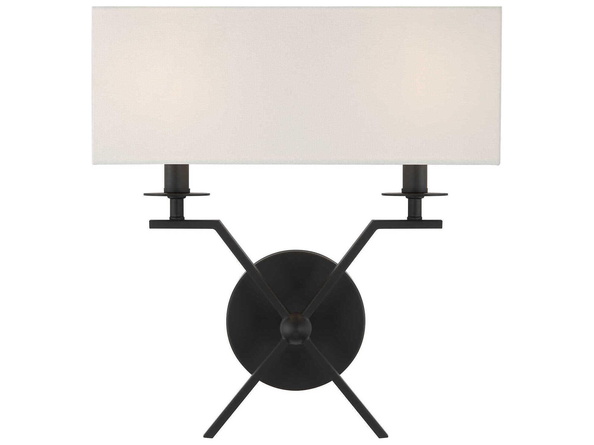 Savoy House Arondale 2-Light Matte Black Wall Sconce
