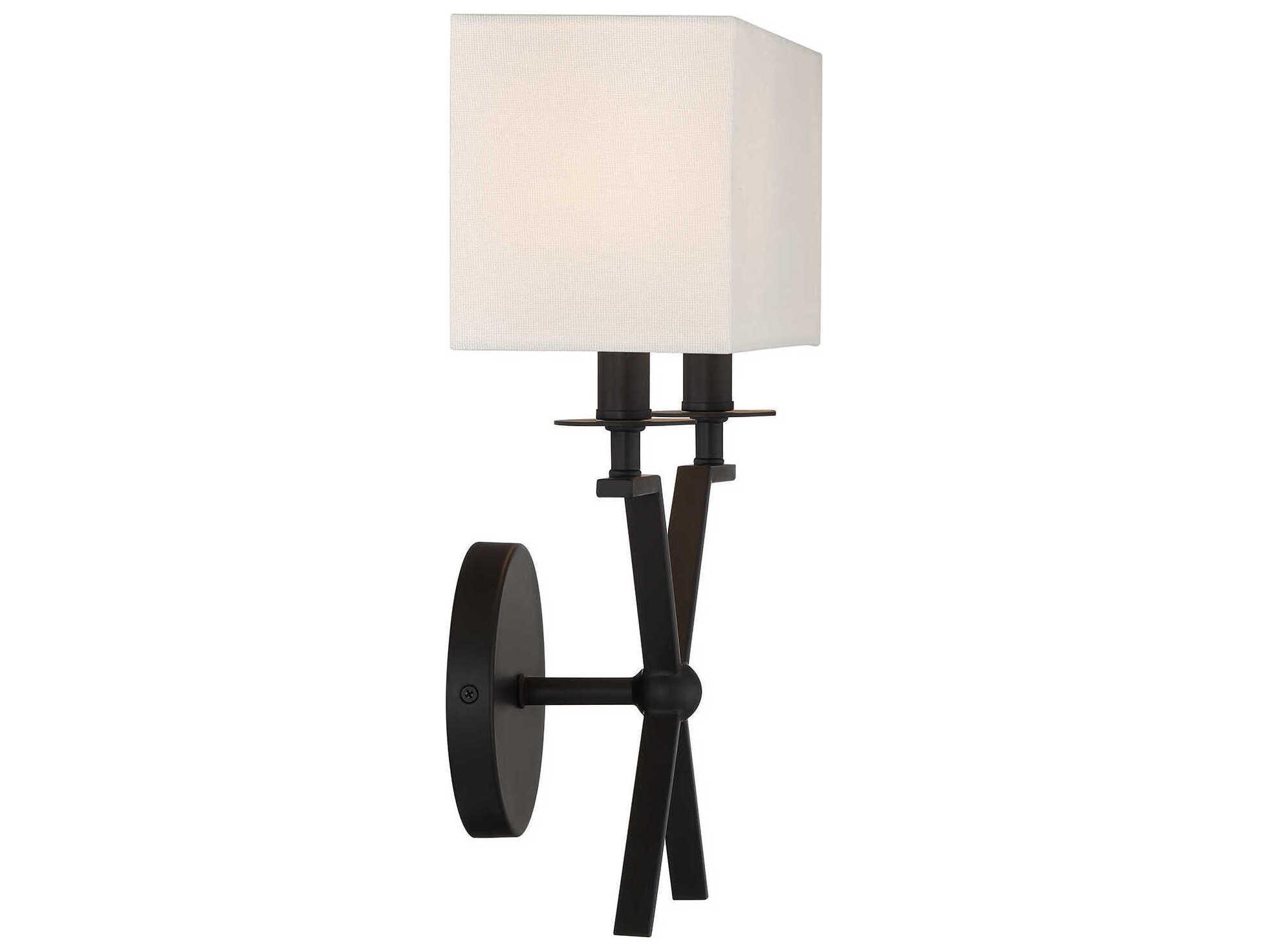 Savoy House Arondale 2-Light Matte Black Wall Sconce