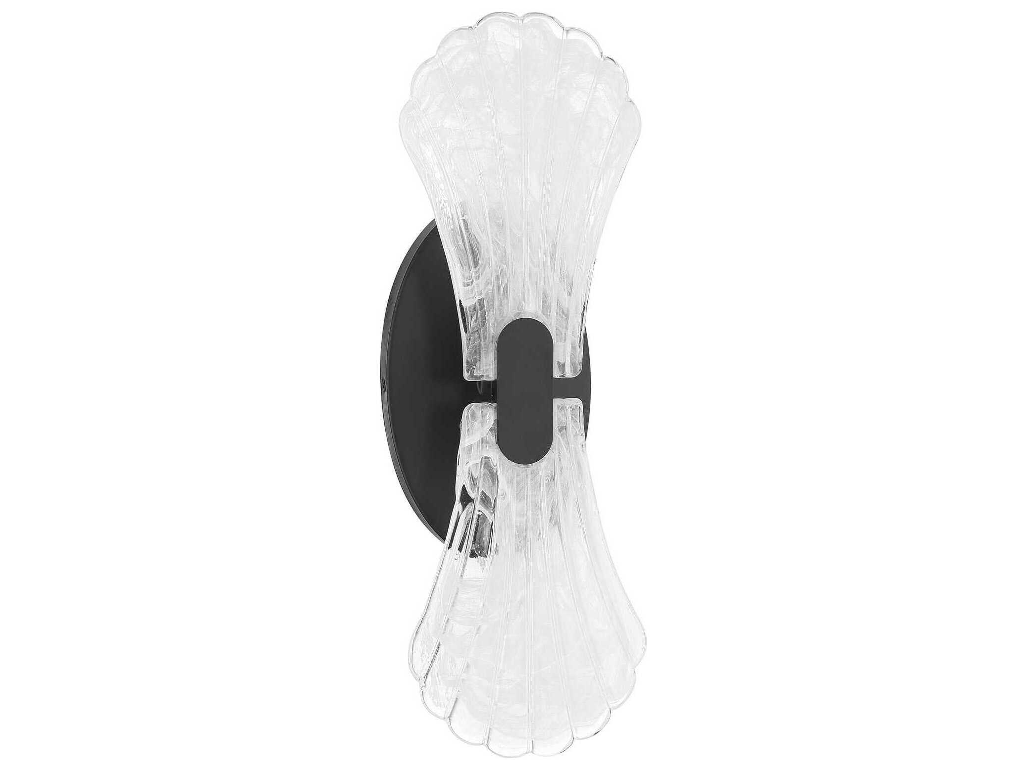 Savoy House Bancroft 2-Light Matte Black Wall Sconce