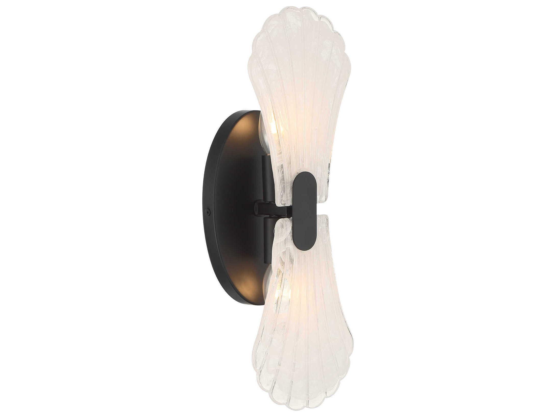 Savoy House Bancroft 2-Light Matte Black Wall Sconce