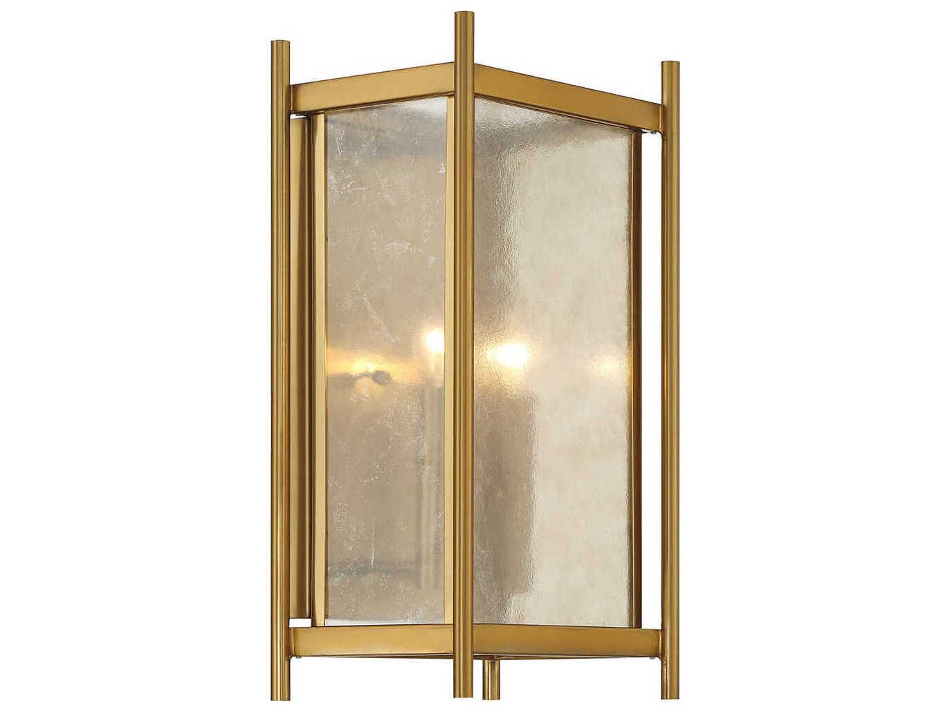Savoy House Jacobs 2-Light Warm Brass Wall Sconce