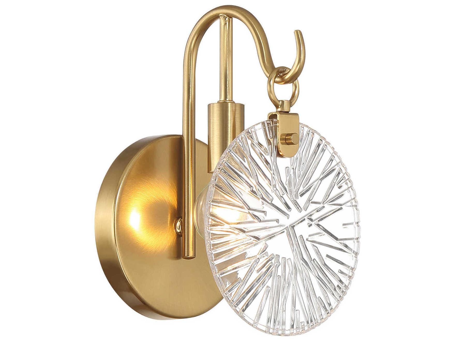 Savoy House Addison 1-Light Warm Brass Vanity Light