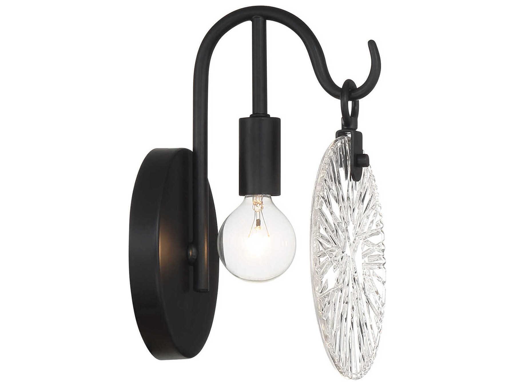 Savoy House Addison 1-Light Matte Black Vanity Light