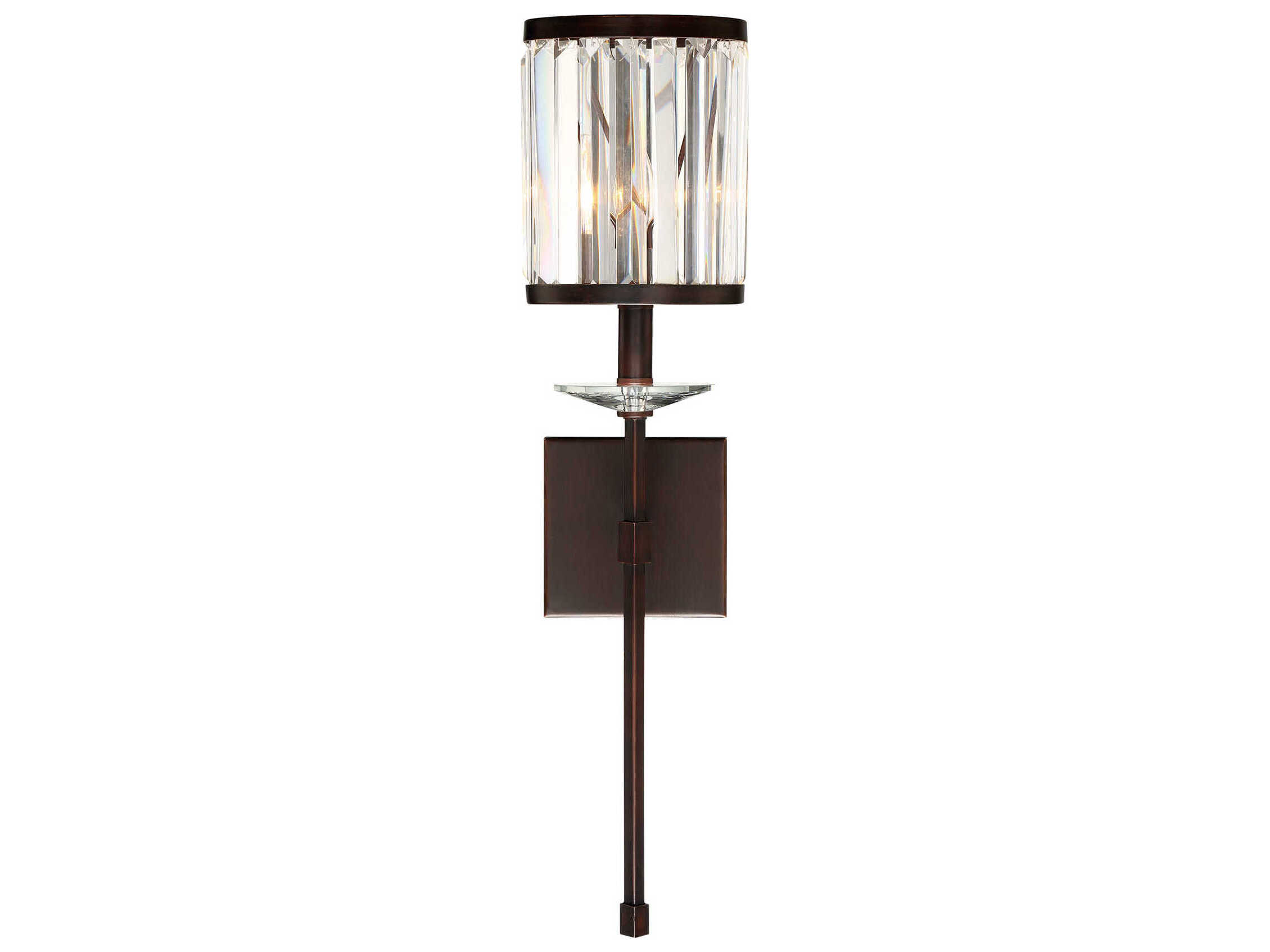 Savoy House Ashbourne 1-Light Mohican Bronze Crystal Wall Sconce