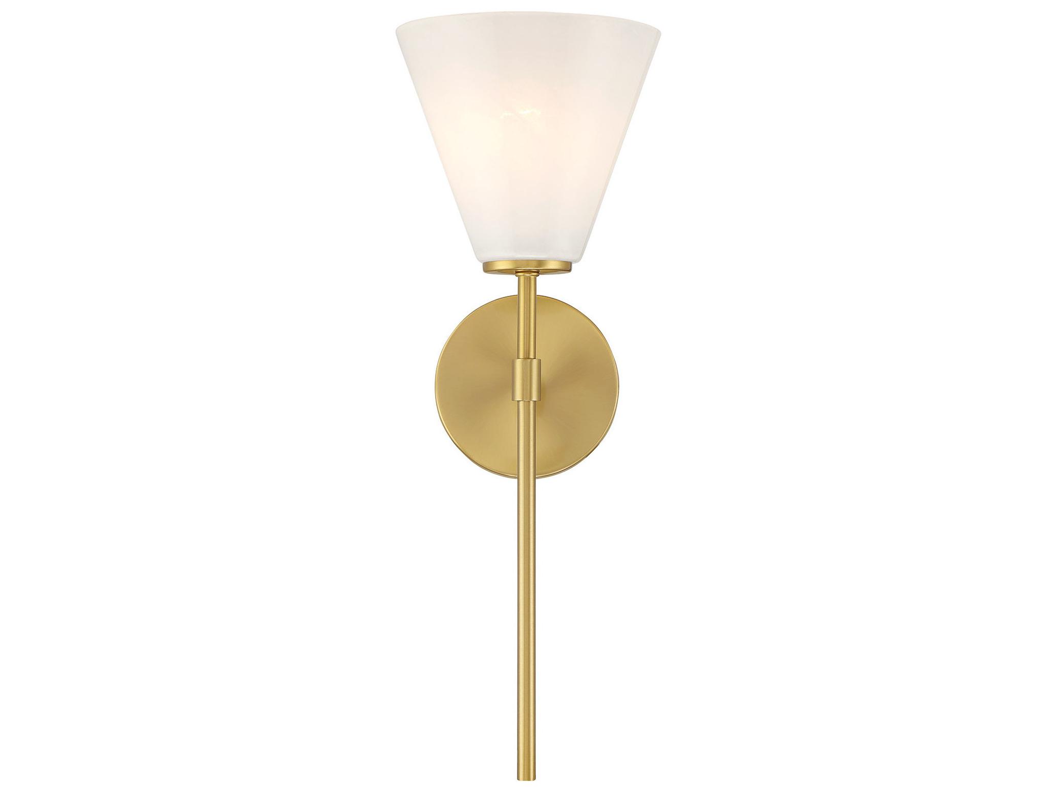 Savoy House Blair 1-Light Warm Brass Wall Sconce