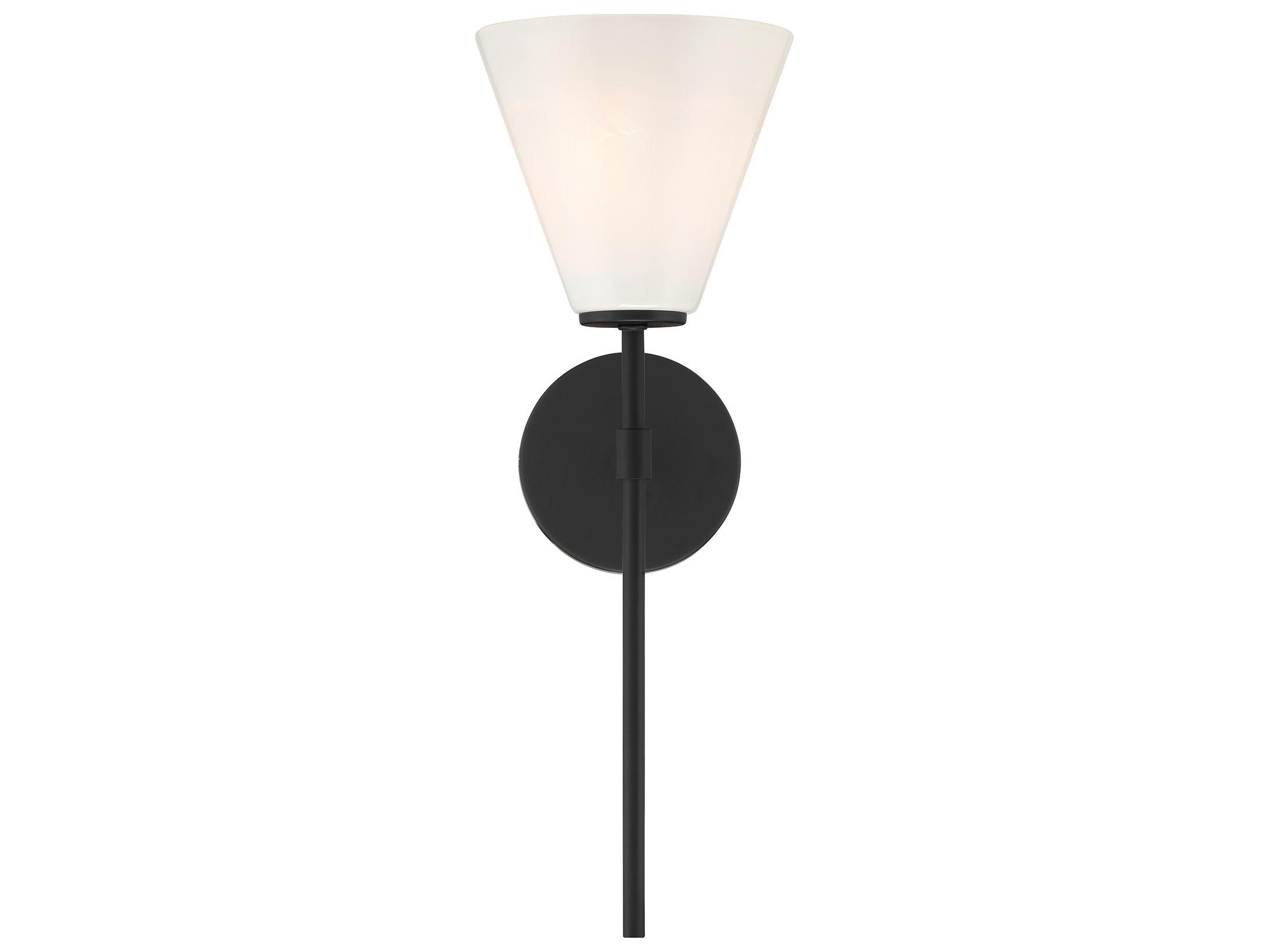 Savoy House Blair 1-Light Matte Black Wall Sconce