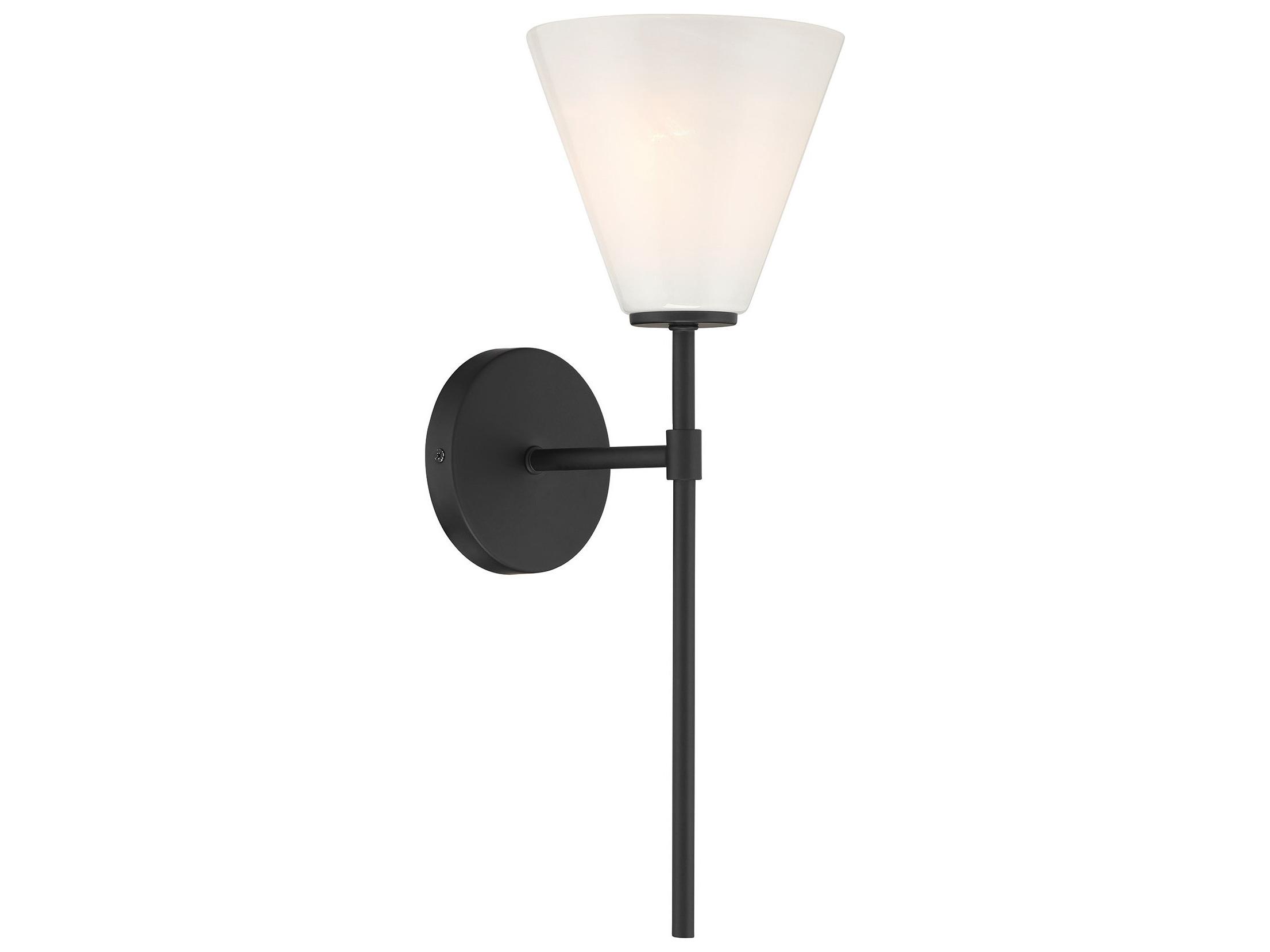 Savoy House Blair 1-Light Matte Black Wall Sconce