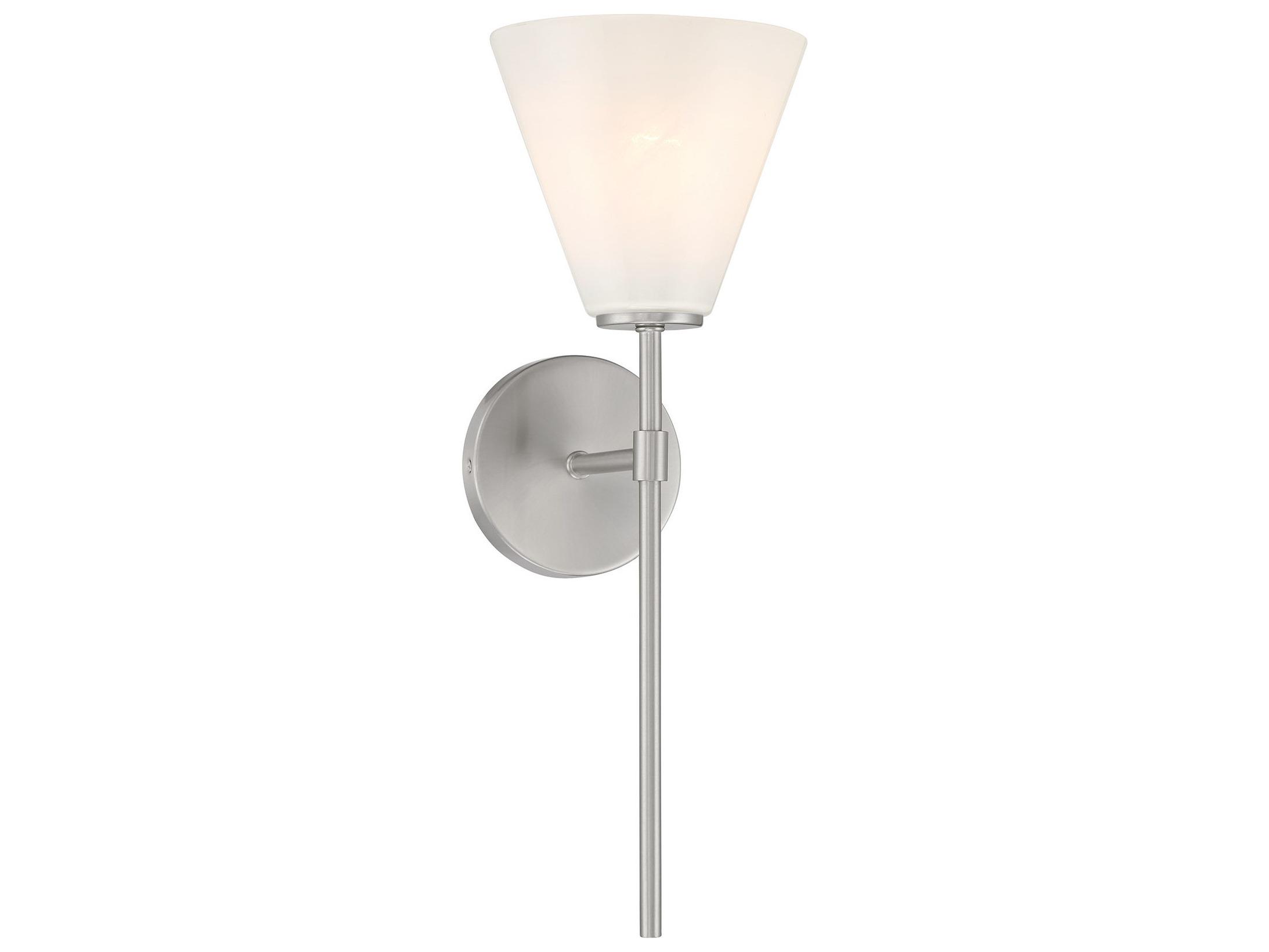 Savoy House Blair 1-Light Satin Nickel Wall Sconce
