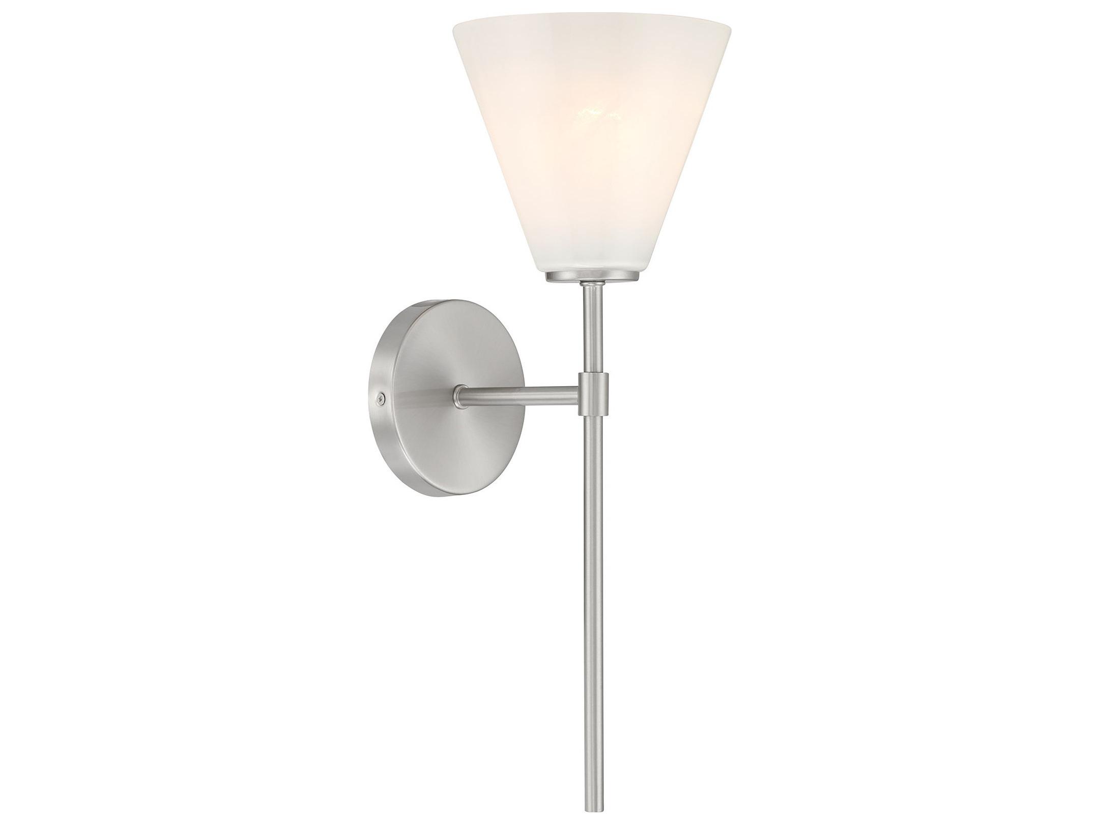 Savoy House Blair 1-Light Satin Nickel Wall Sconce