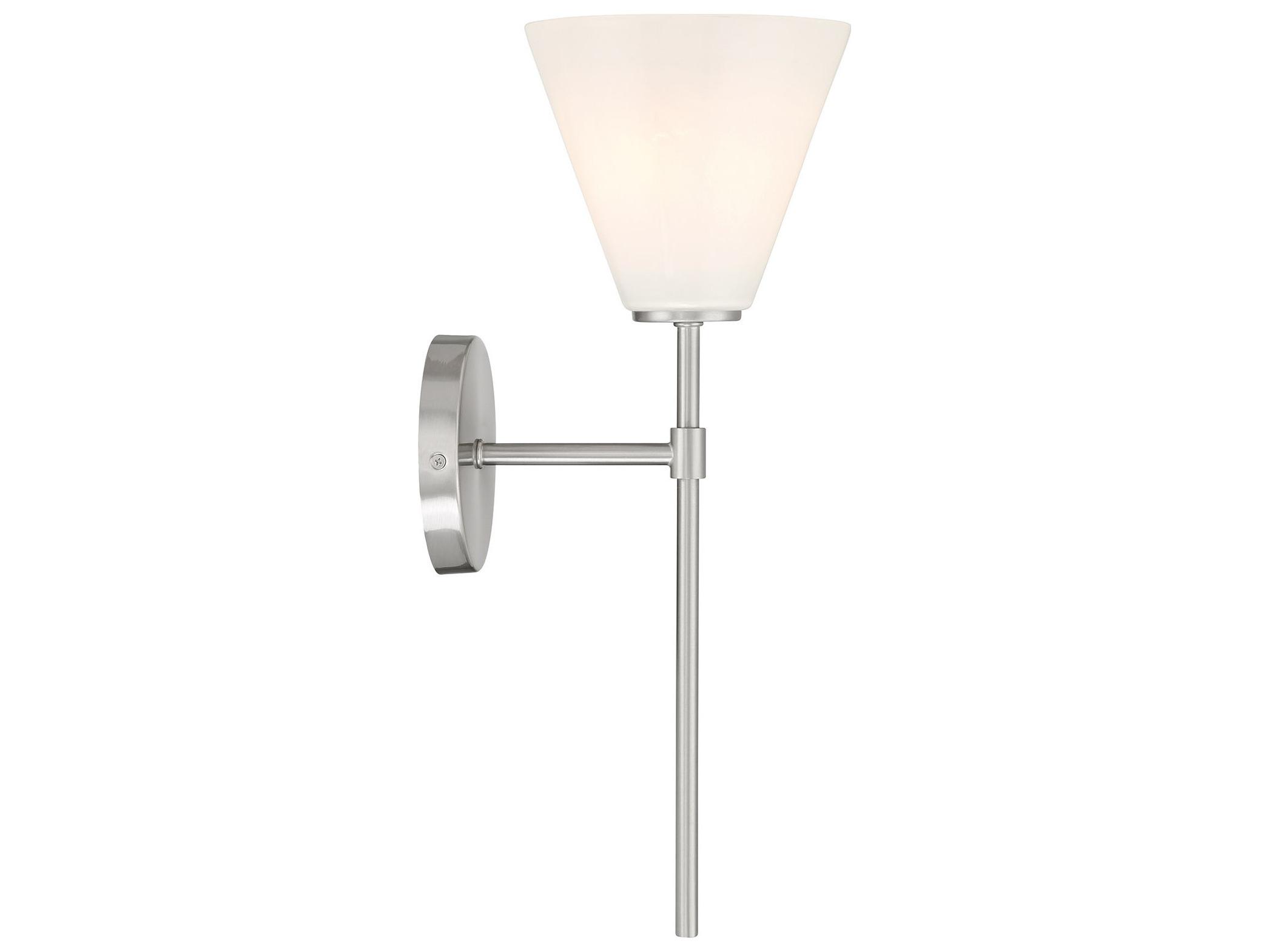 Savoy House Blair 1-Light Satin Nickel Wall Sconce