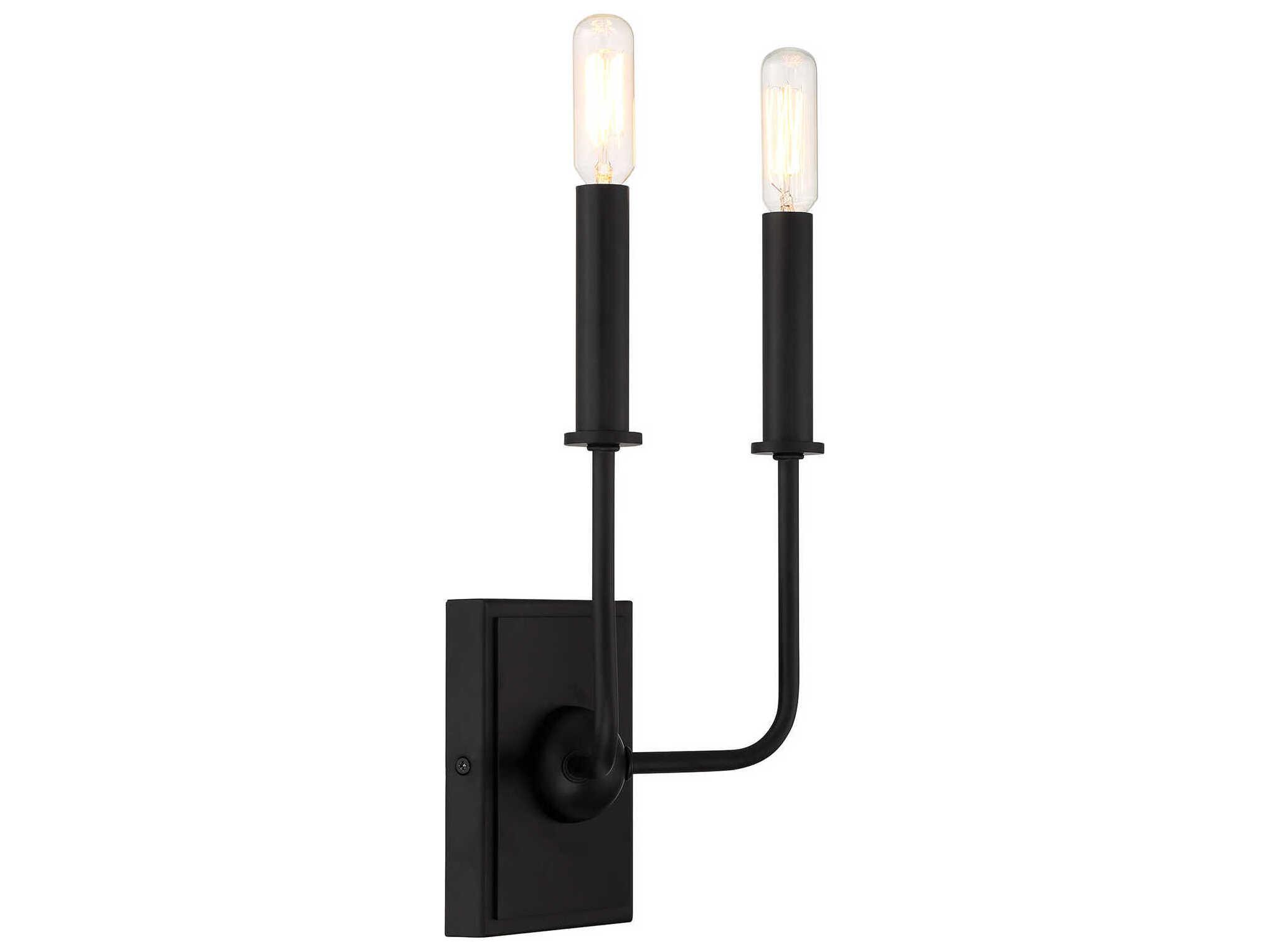 Savoy House Avondale 2-Light Matte Black Wall Sconce