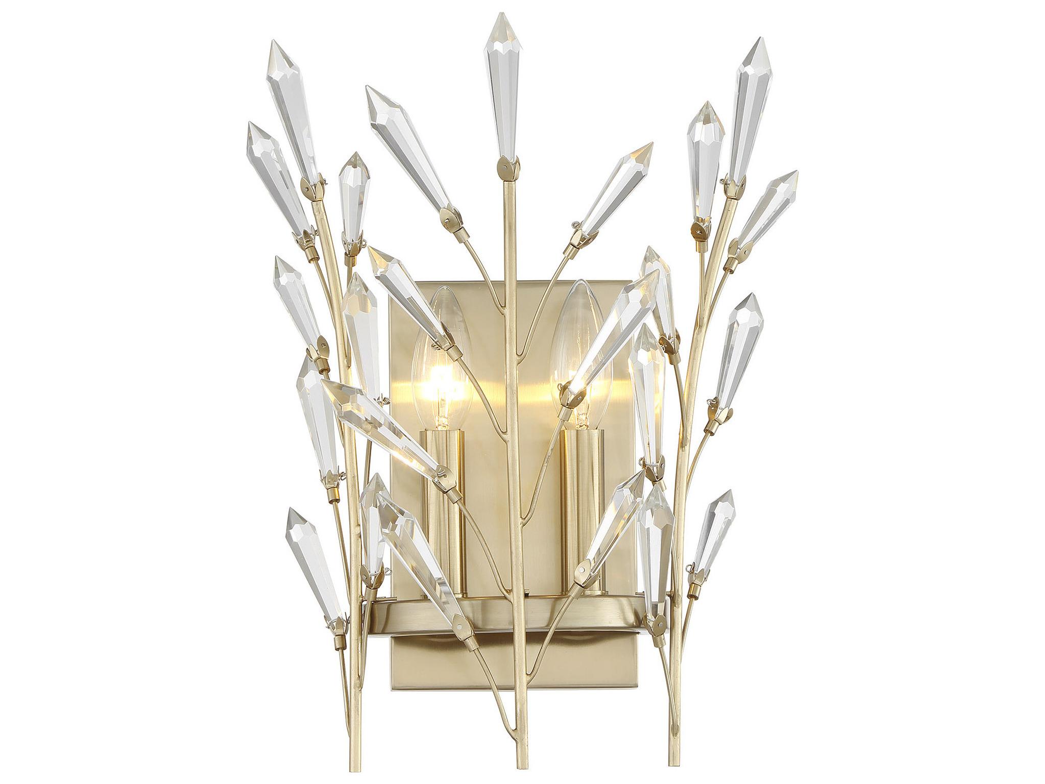 Savoy House Orianna 2-Light Noble Brass Wall Sconce