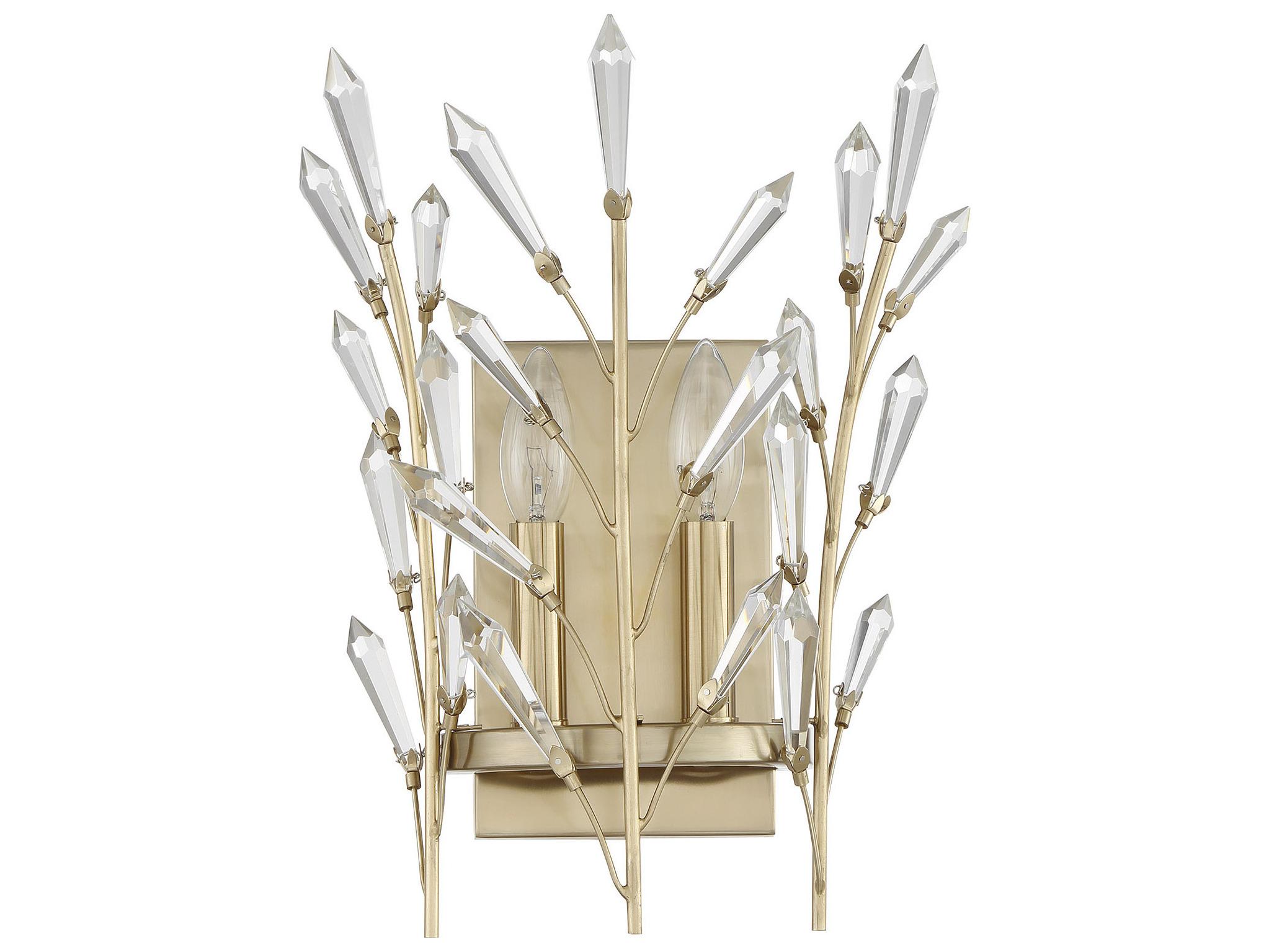 Savoy House Orianna 2-Light Noble Brass Wall Sconce