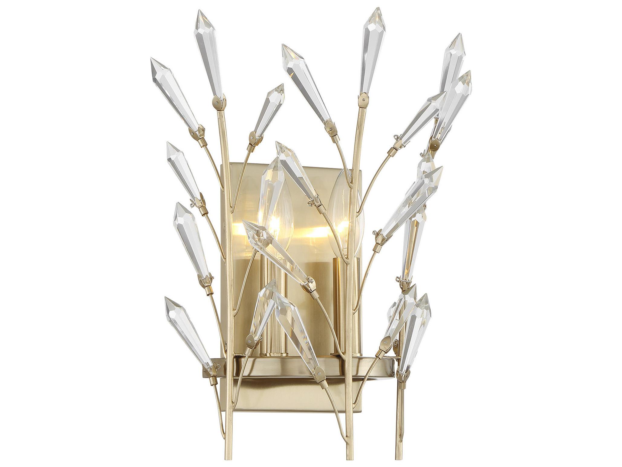 Savoy House Orianna 2-Light Noble Brass Wall Sconce