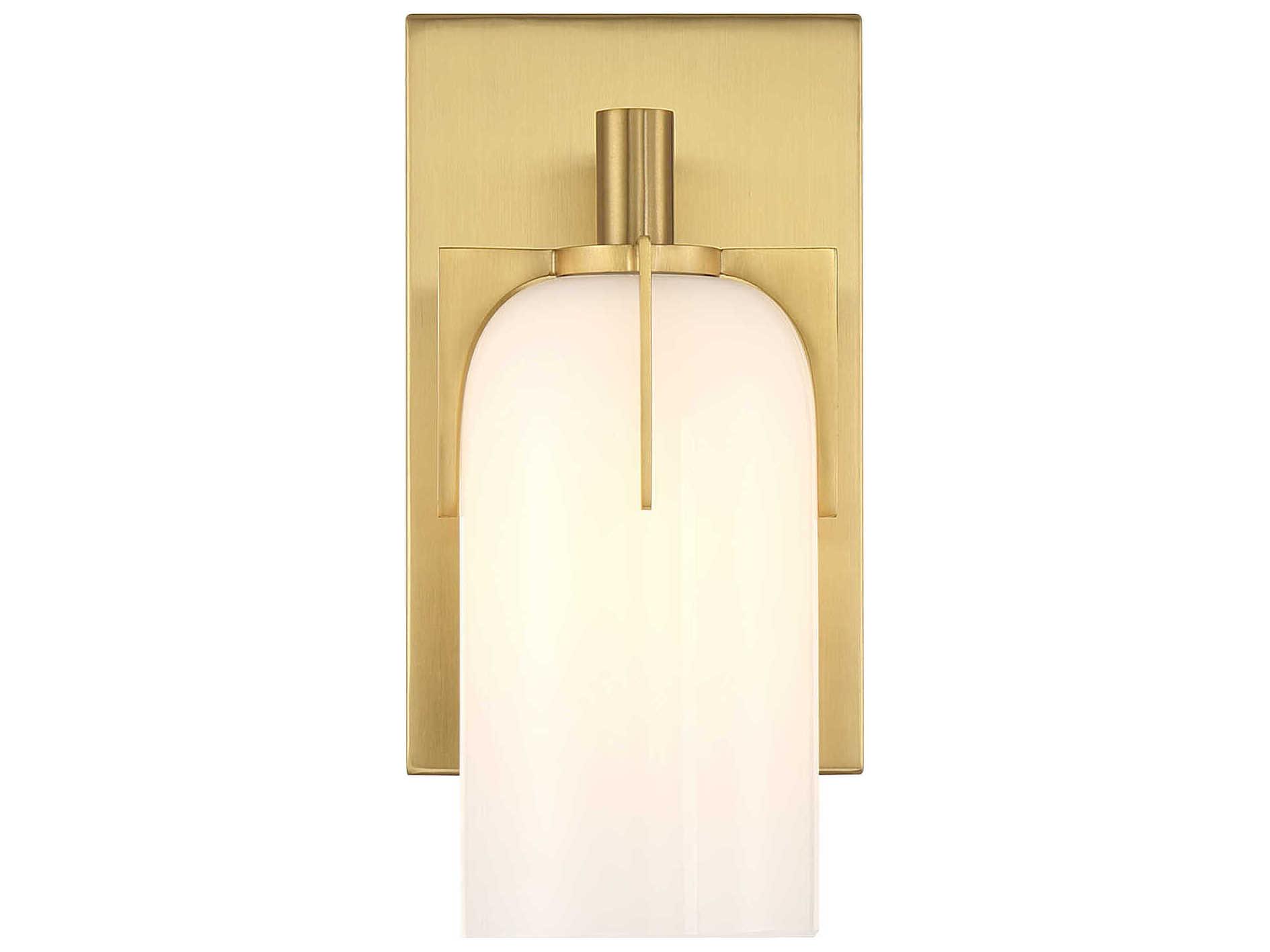 Savoy House Caldwell 1-Light Warm Brass Vanity Light