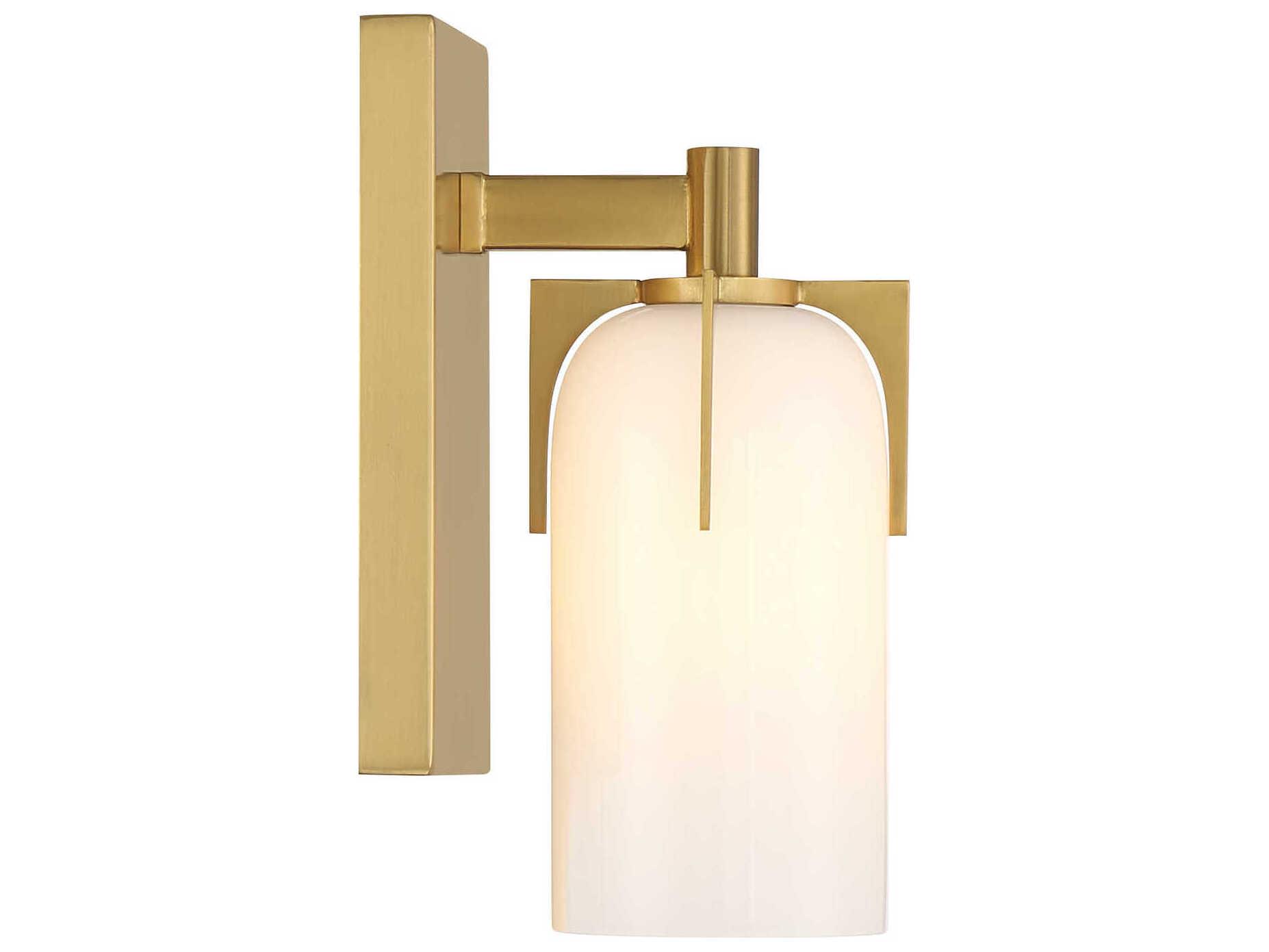 Savoy House Caldwell 1-Light Warm Brass Vanity Light
