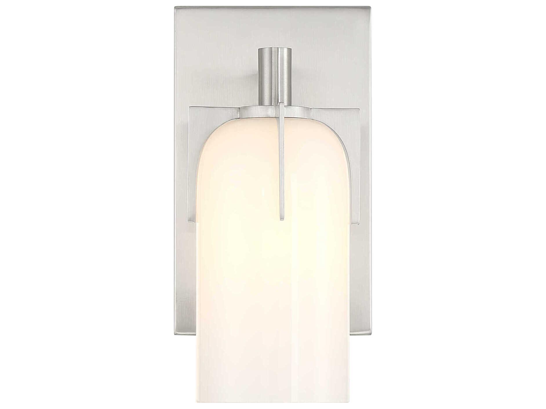 Savoy House Caldwell 1-Light Satin Nickel Vanity Light