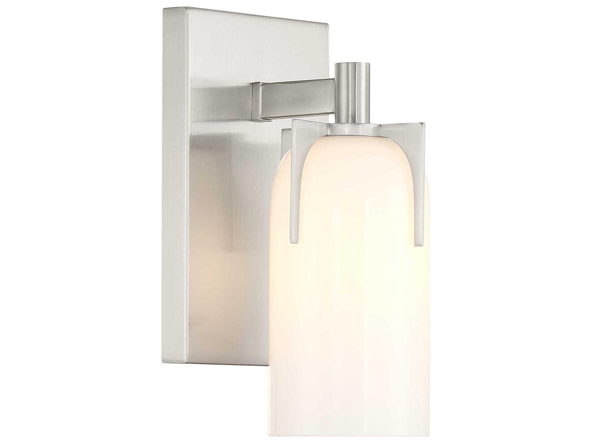 Savoy House Caldwell 1-Light Satin Nickel Vanity Light