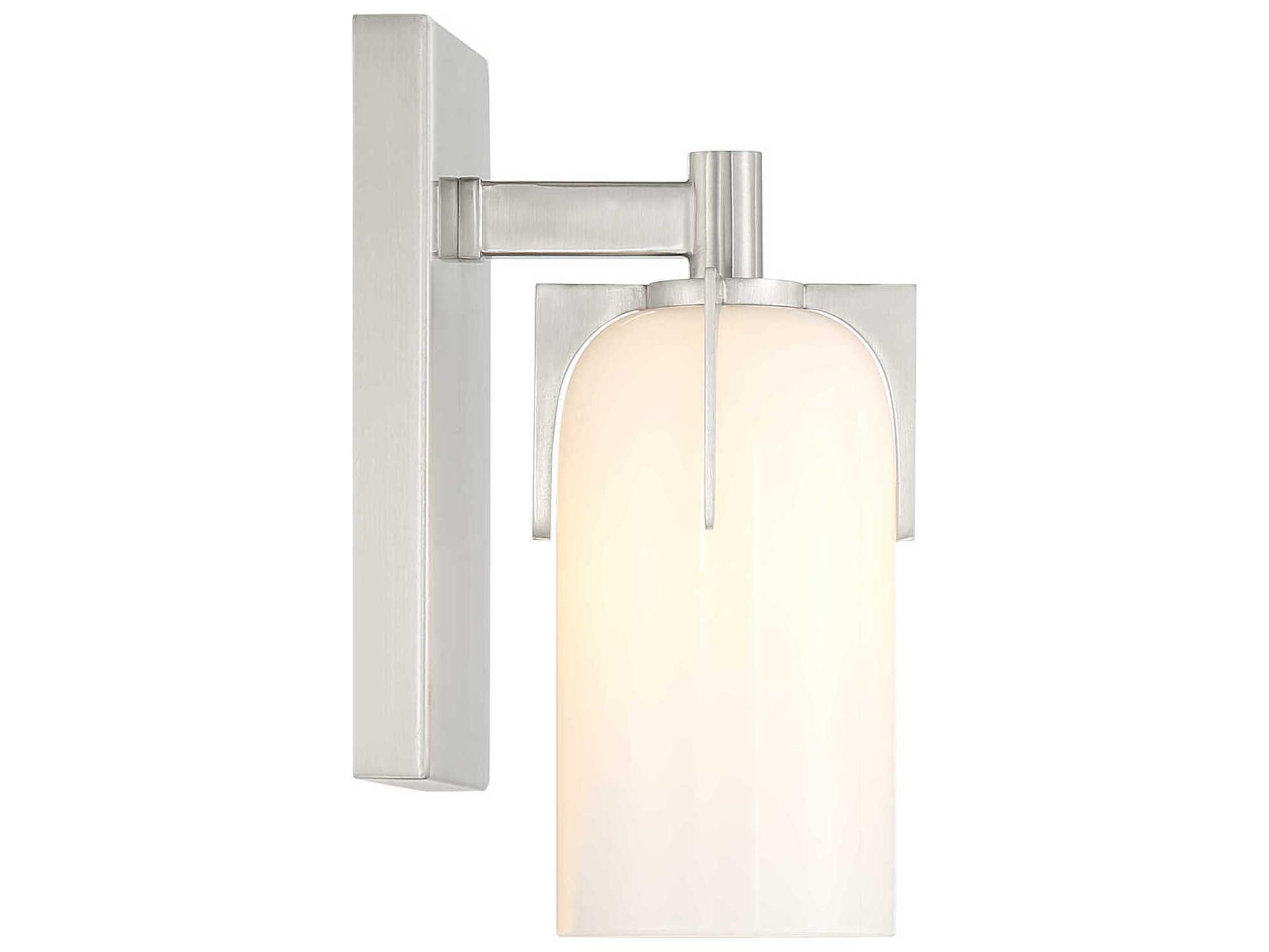 Savoy House Caldwell 1-Light Satin Nickel Vanity Light