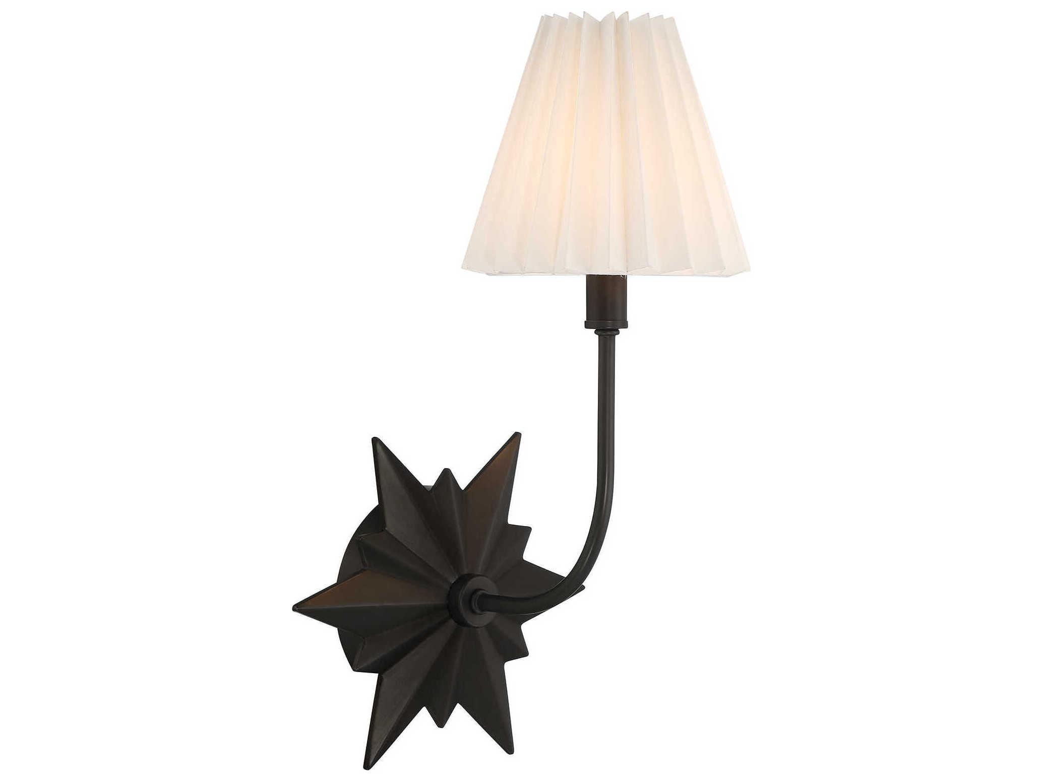 Savoy House Crestwood 1-Light Black Tourmaline Wall Sconce