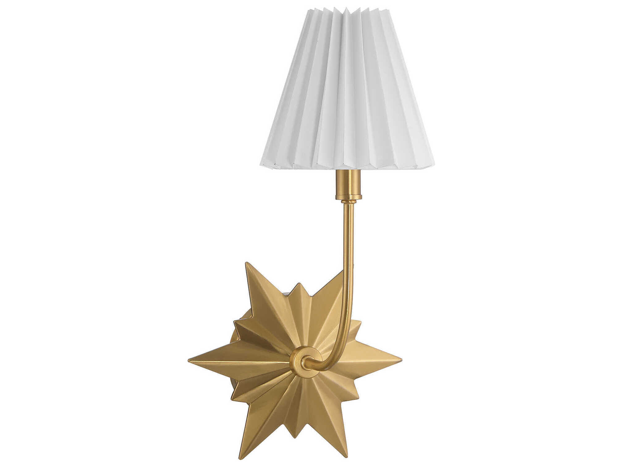Savoy House Crestwood 1-Light Warm Brass Wall Sconce