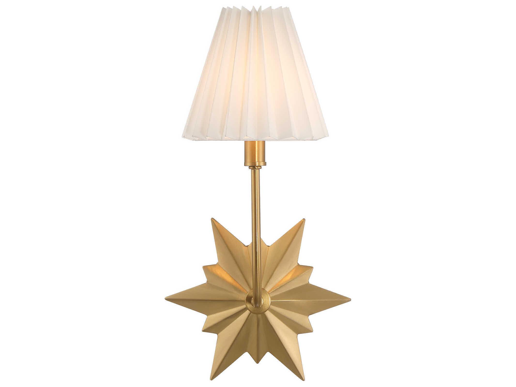 Savoy House Crestwood 1-Light Warm Brass Wall Sconce