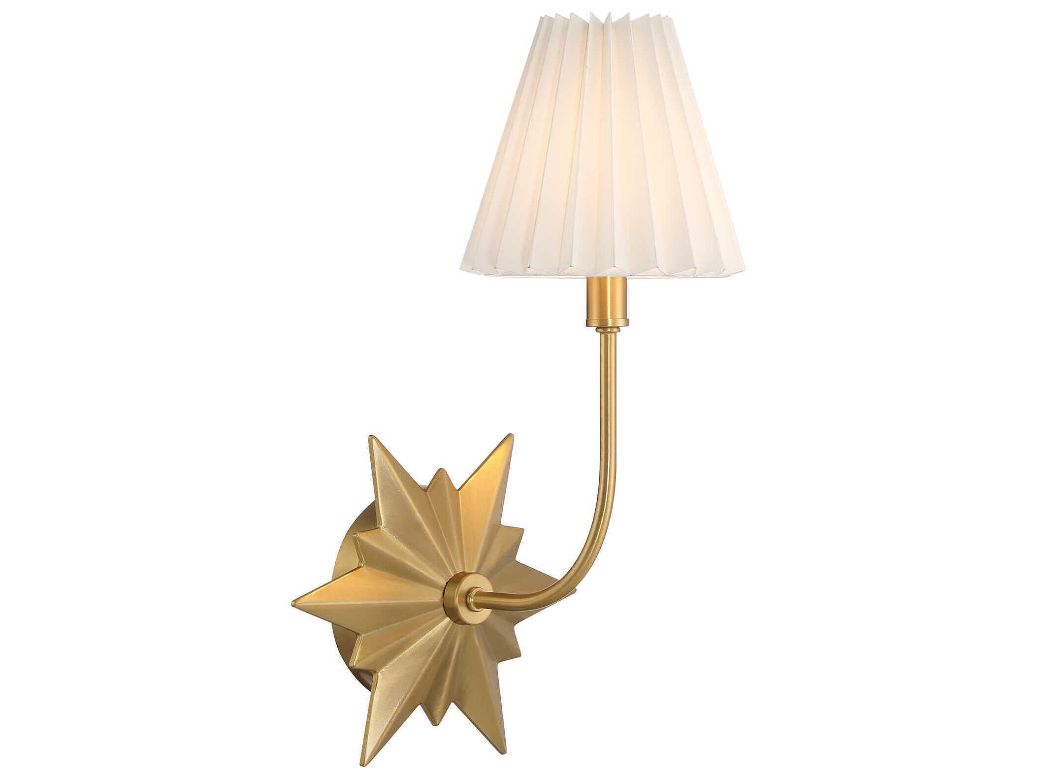 Savoy House Crestwood 1-Light Warm Brass Wall Sconce