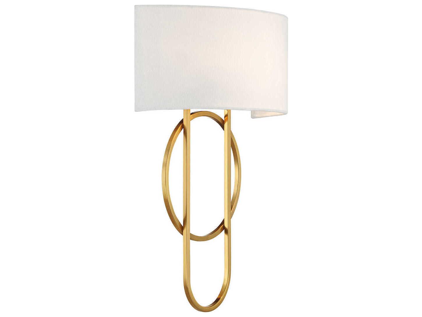 Savoy House Tempe 2-Light Warm Brass Wall Sconce