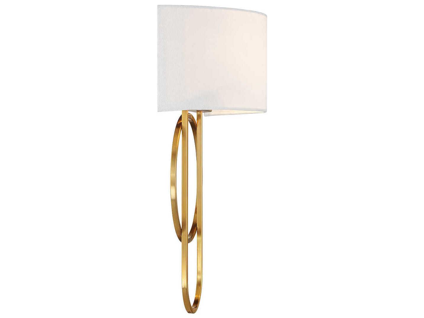 Savoy House Tempe 2-Light Warm Brass Wall Sconce