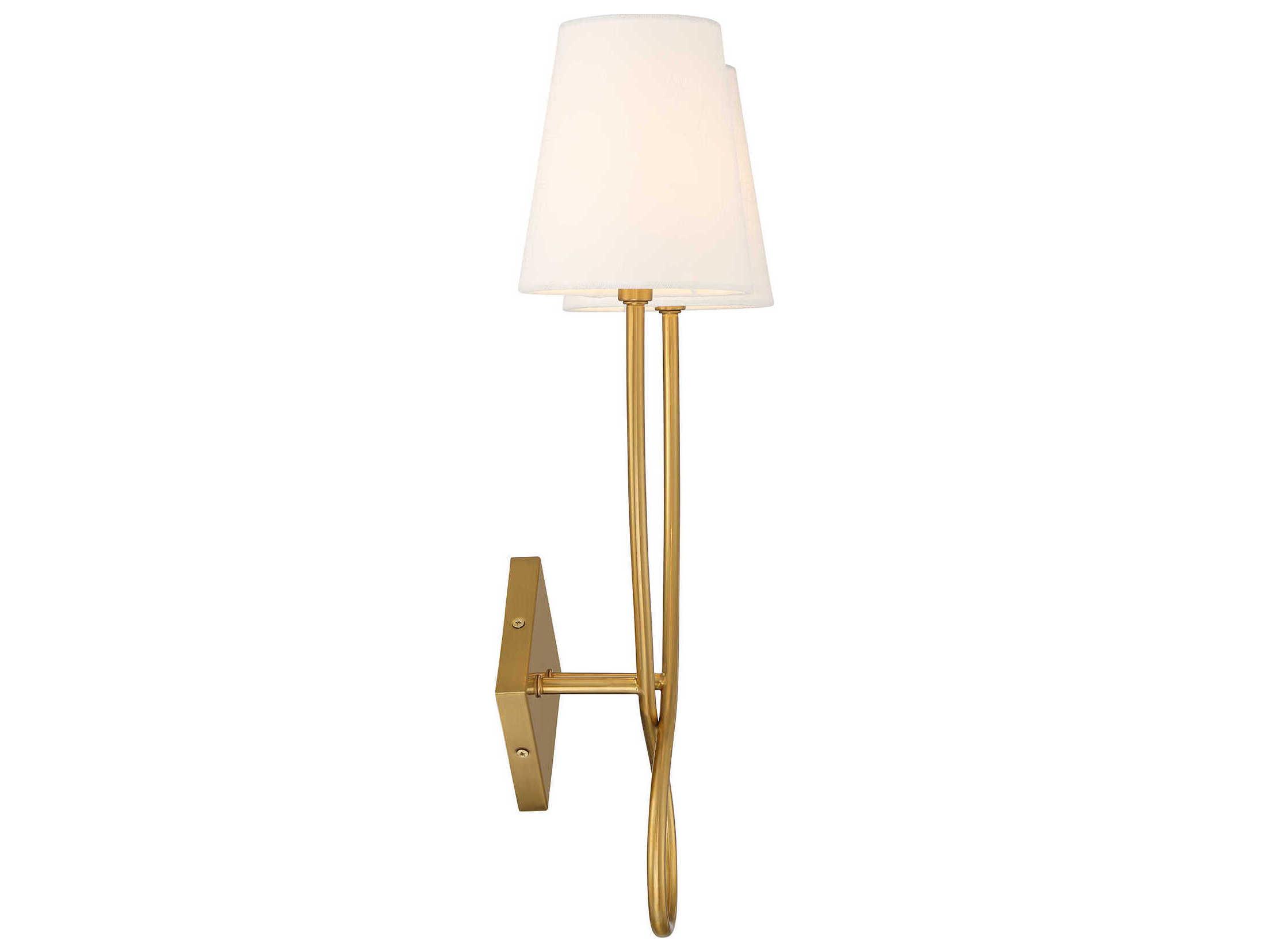 Savoy House Barclay 2-Light Warm Brass Wall Sconce
