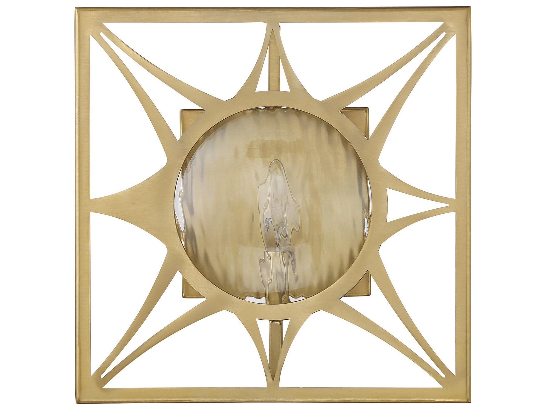 Savoy House Balfour 1-Light Warm Brass Wall Sconce