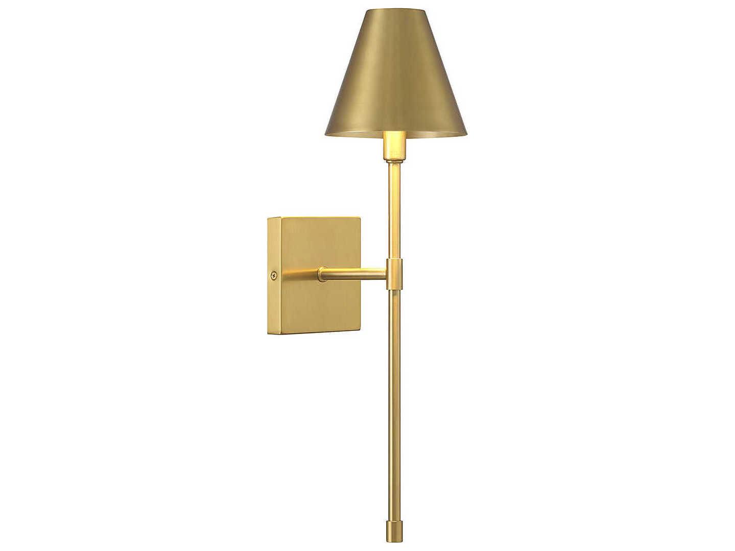 Savoy House Jefferson 1-Light Warm Brass Wall Sconce