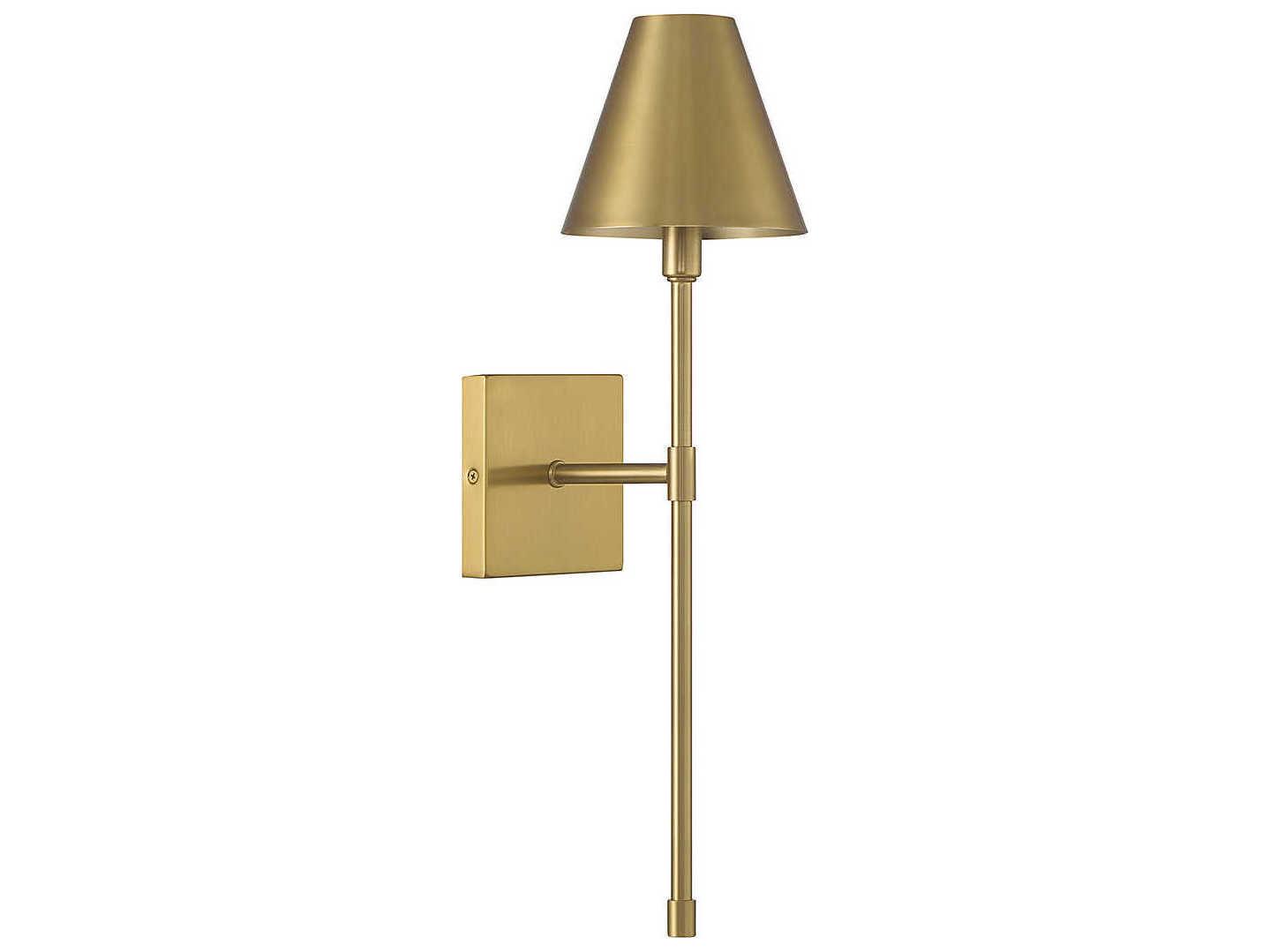 Savoy House Jefferson 1-Light Warm Brass Wall Sconce