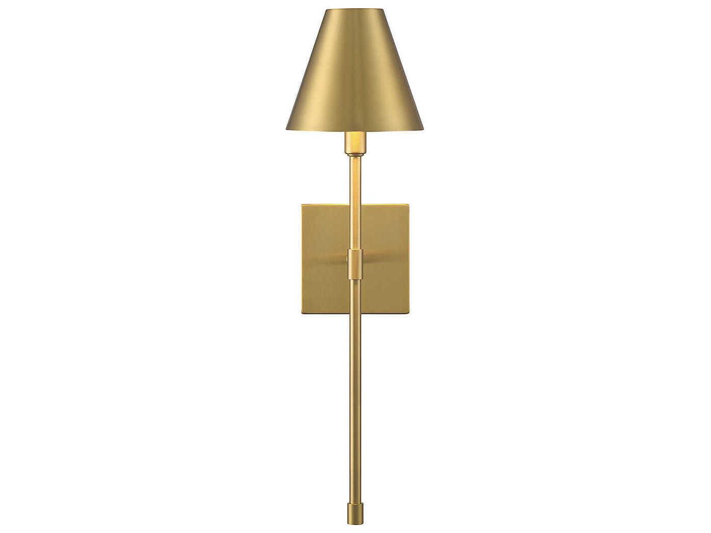 Savoy House Jefferson 1-Light Warm Brass Wall Sconce
