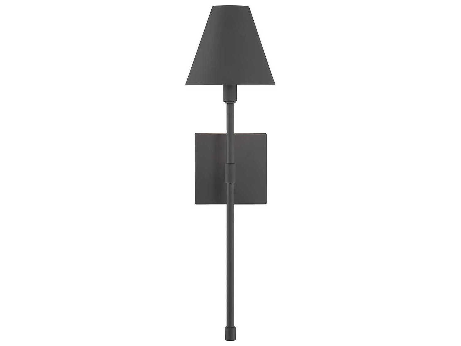 Savoy House Jefferson 1-Light Matte Black Wall Sconce