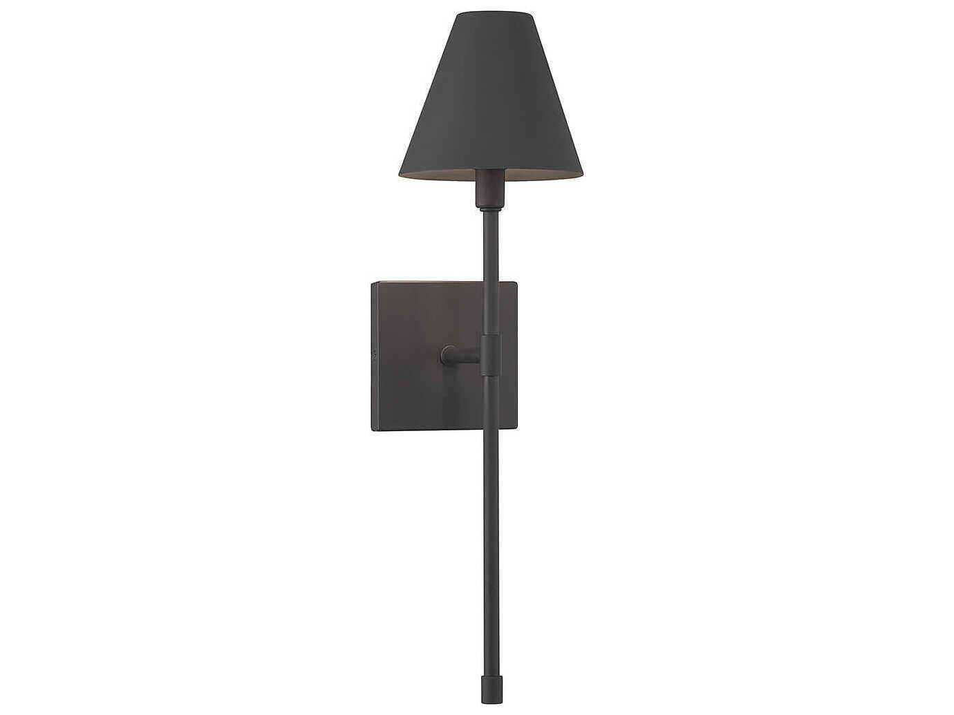 Savoy House Jefferson 1-Light Matte Black Wall Sconce