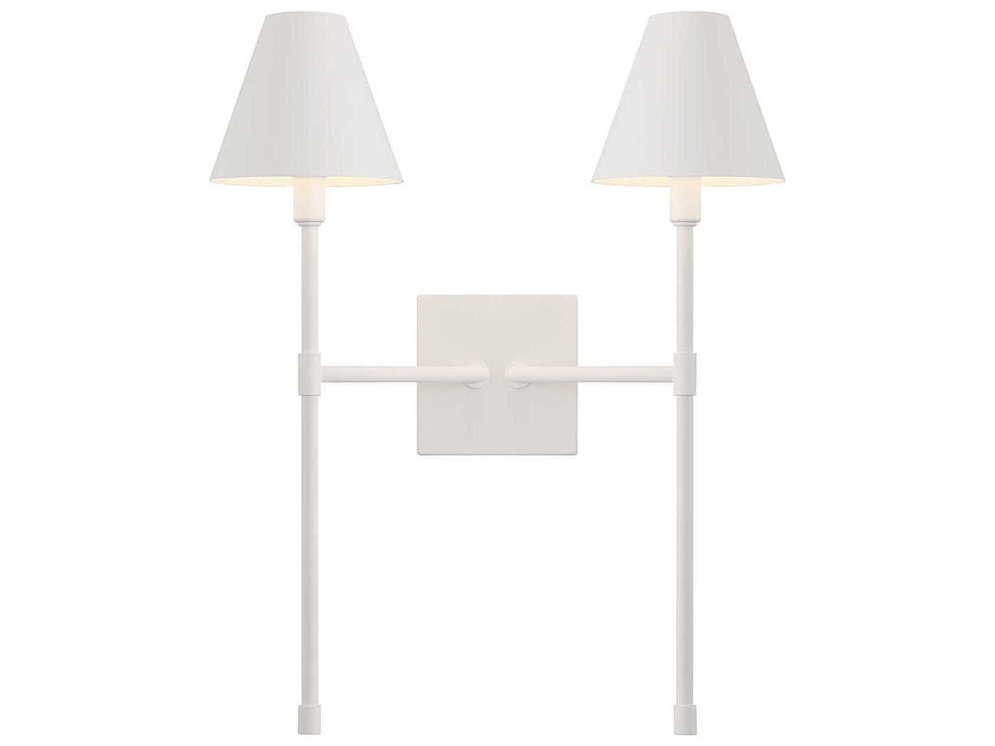 Savoy House Jefferson 2-Light Bisque White Wall Sconce