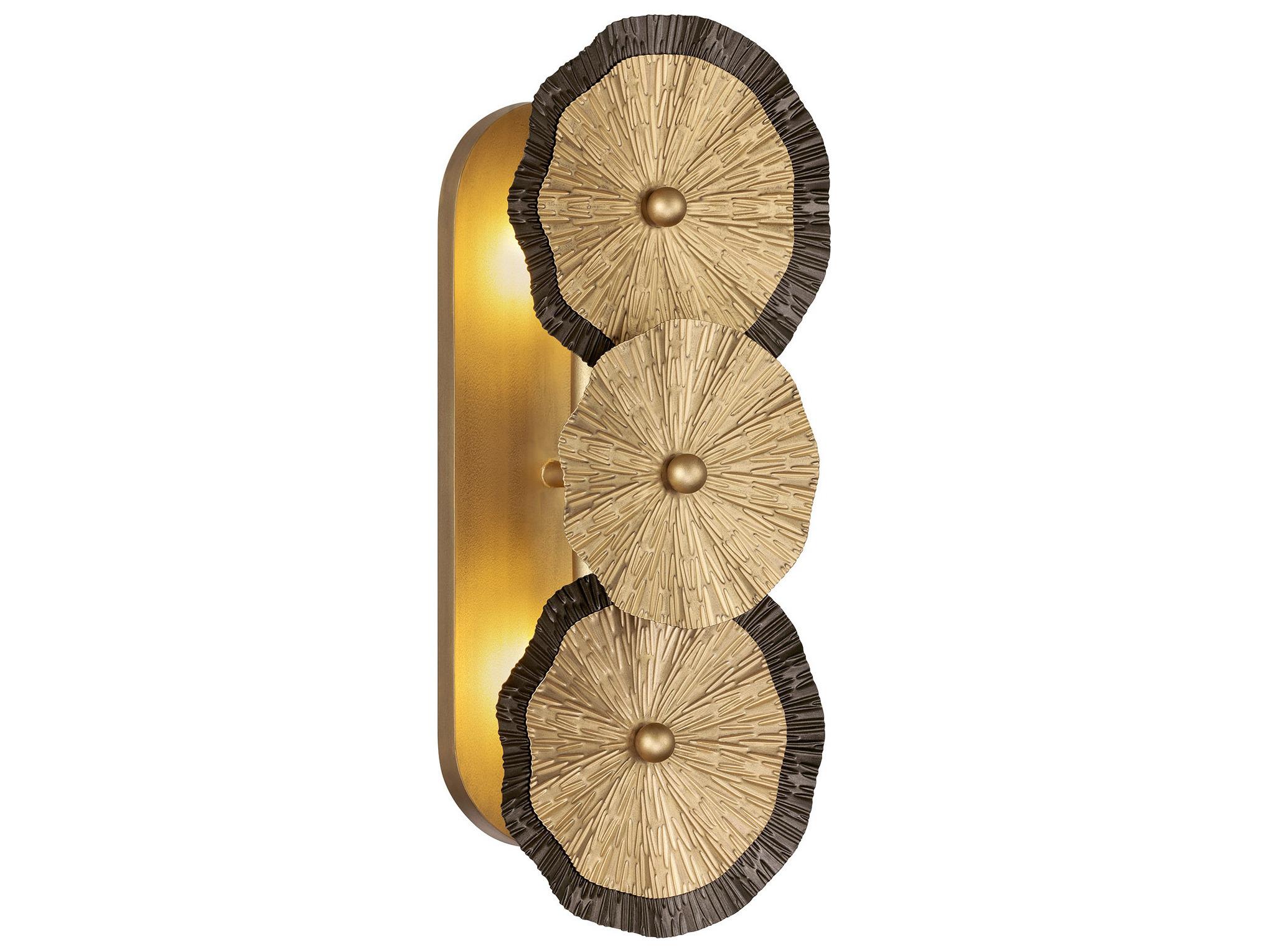 Savoy House Lincoln 2-Light Distressed Gold Bronze Wall Sconce