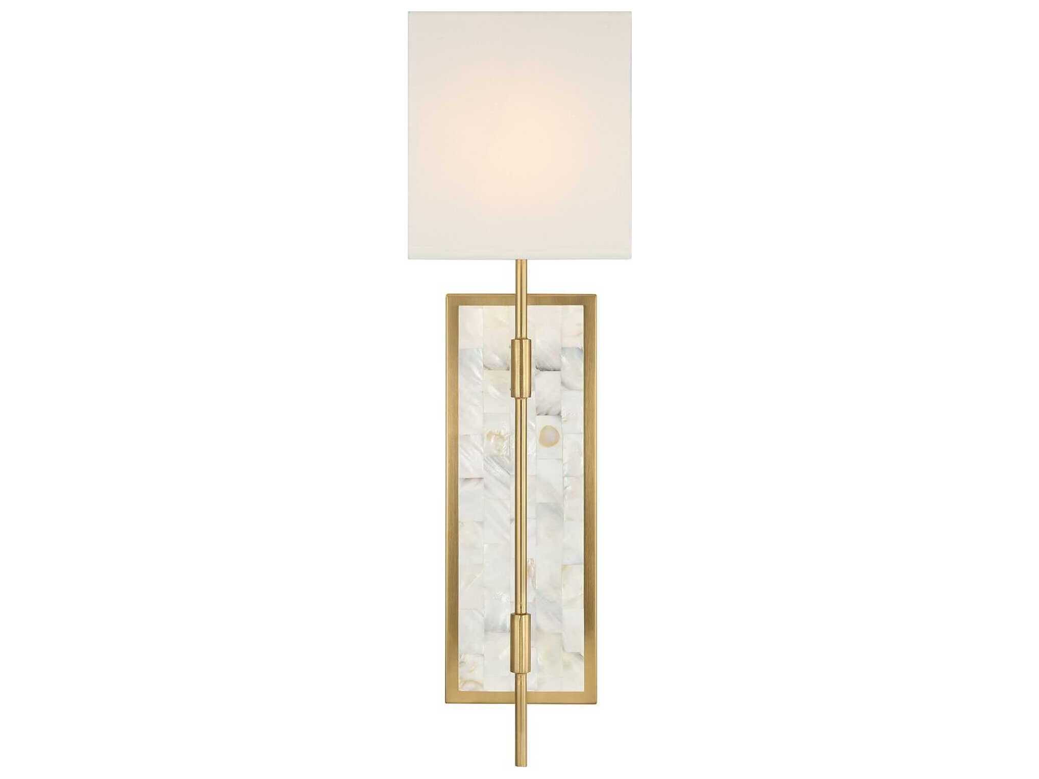 Savoy House Eastover 1-Light Warm Brass Wall Sconce