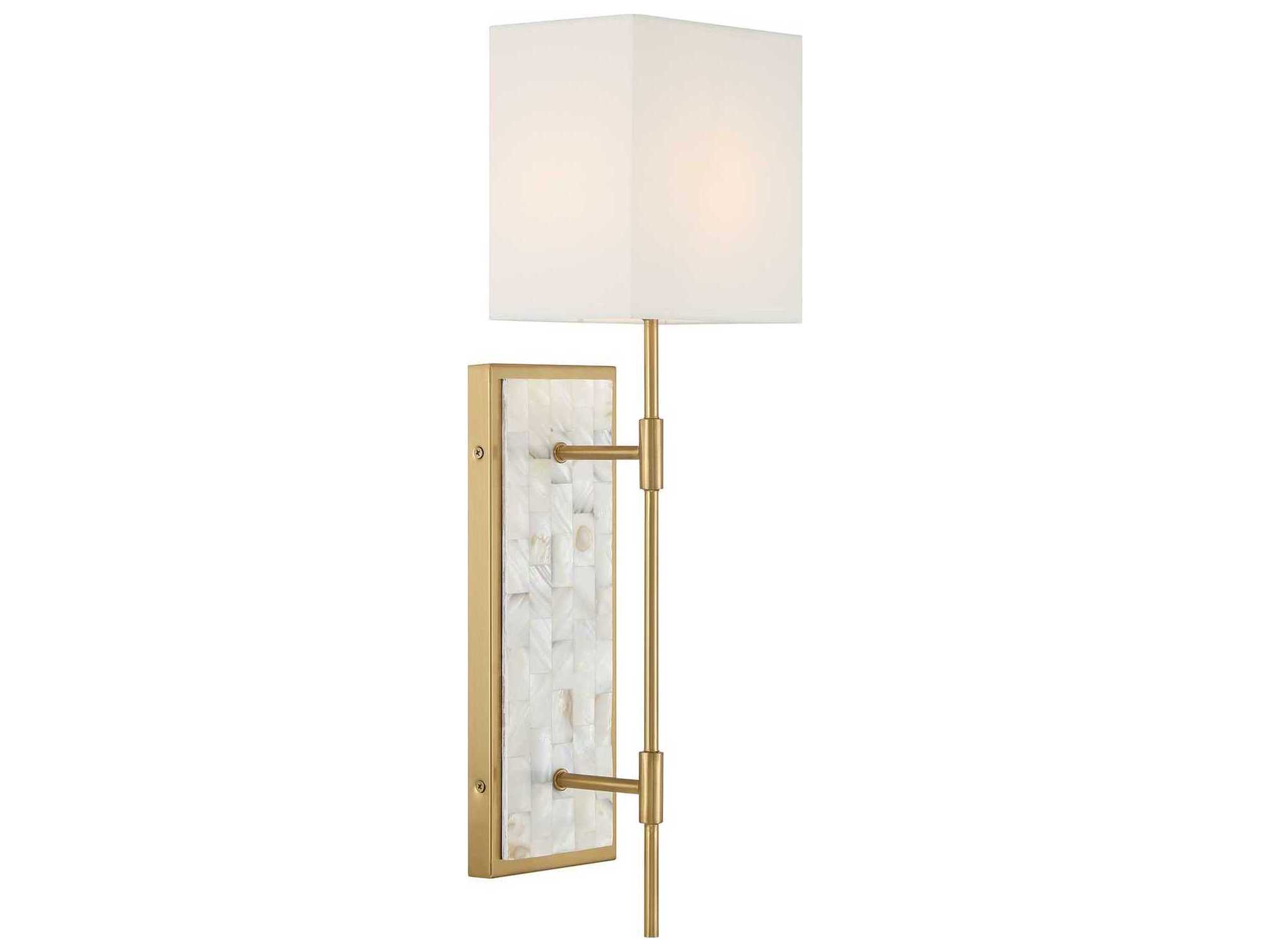 Savoy House Eastover 1-Light Warm Brass Wall Sconce