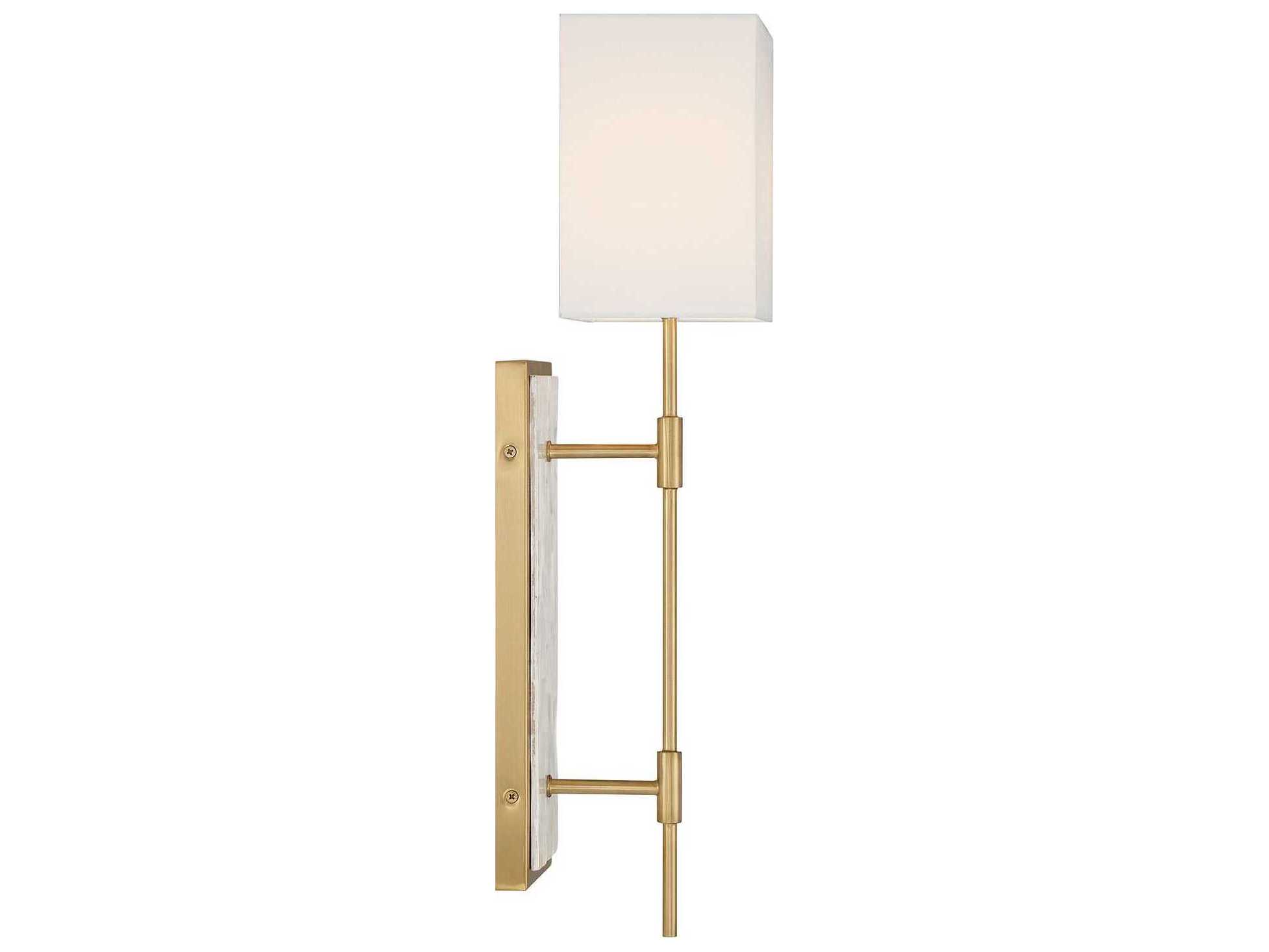 Savoy House Eastover 1-Light Warm Brass Wall Sconce