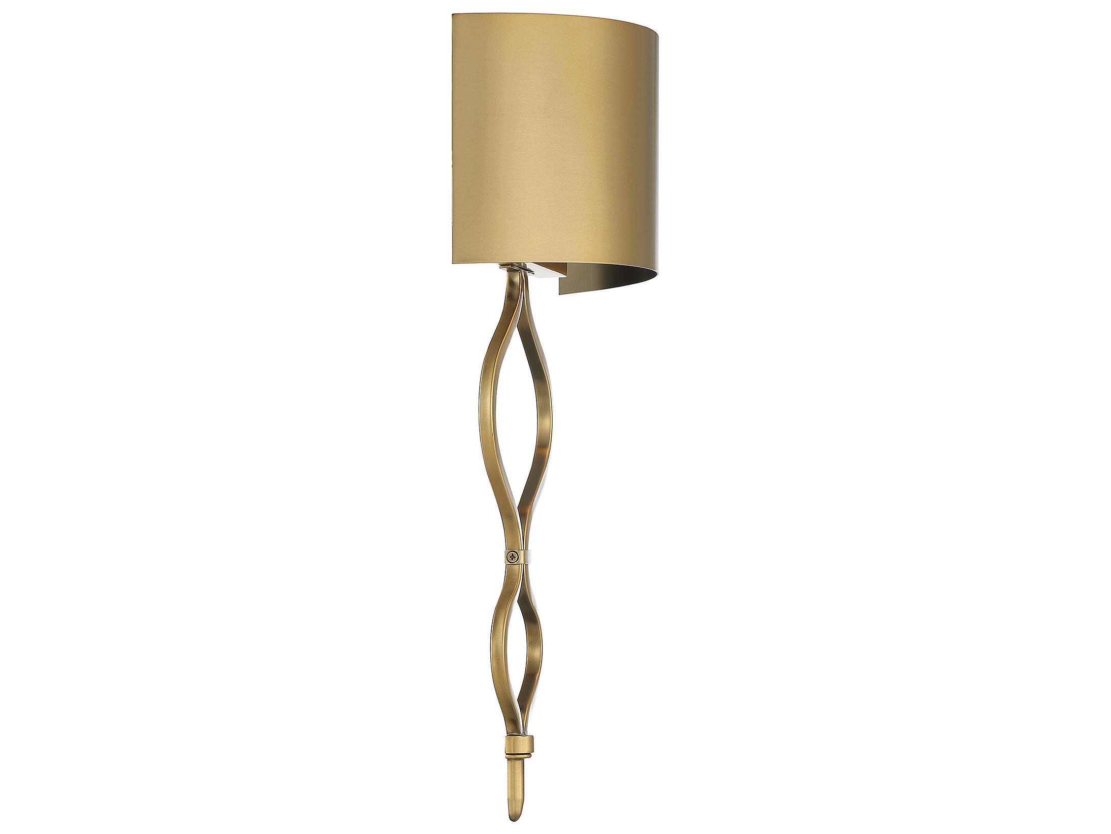 Savoy House Como 1-Light Warm Brass LED Wall Sconce