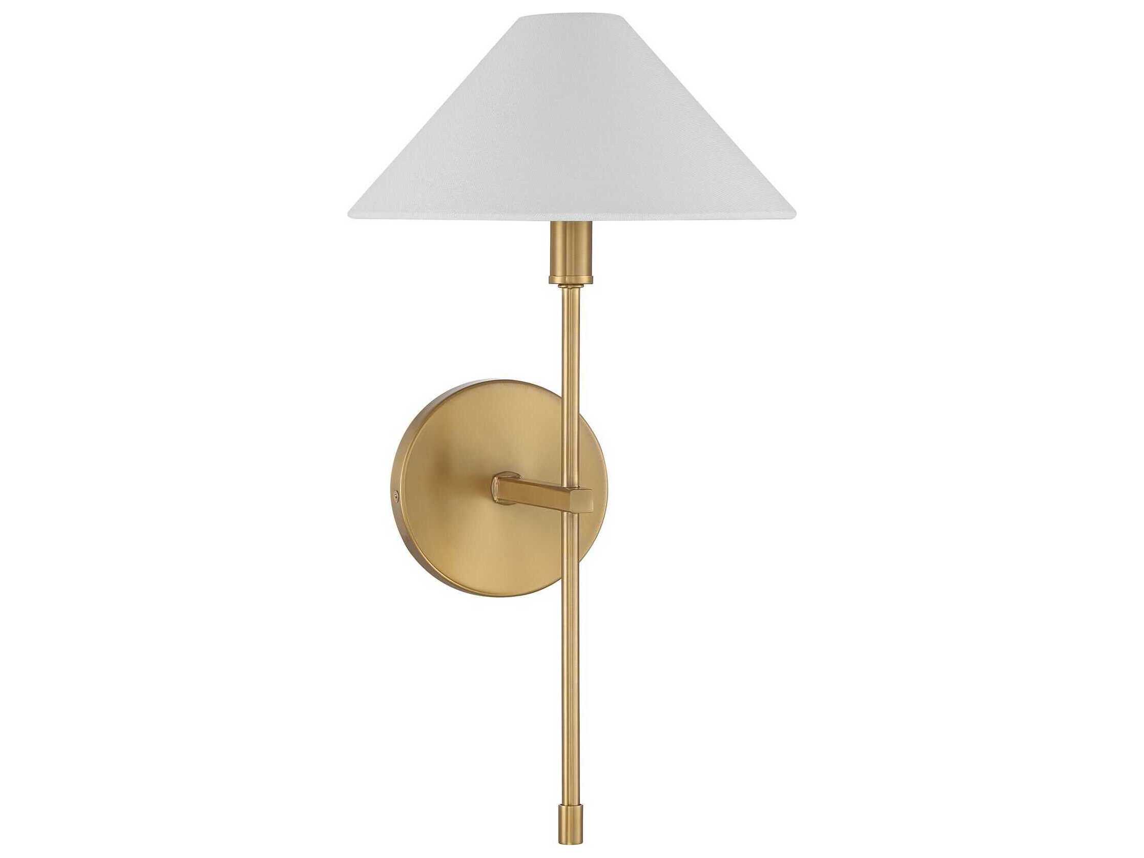 Savoy House Avon 1-Light Warm Brass Wall Sconce
