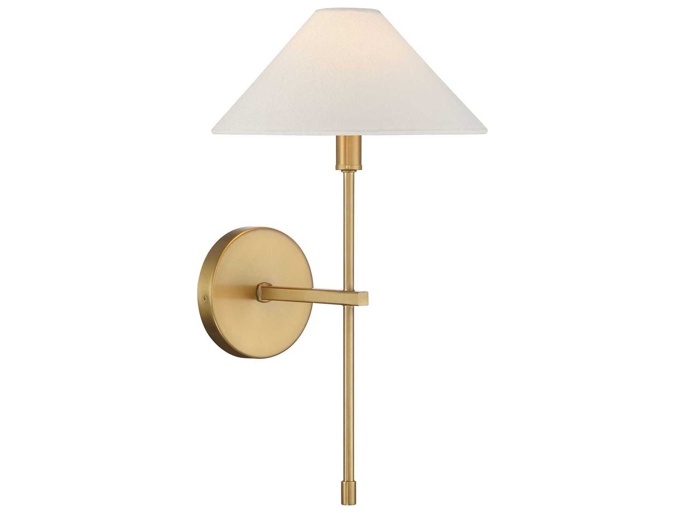 Savoy House Avon 1-Light Warm Brass Wall Sconce