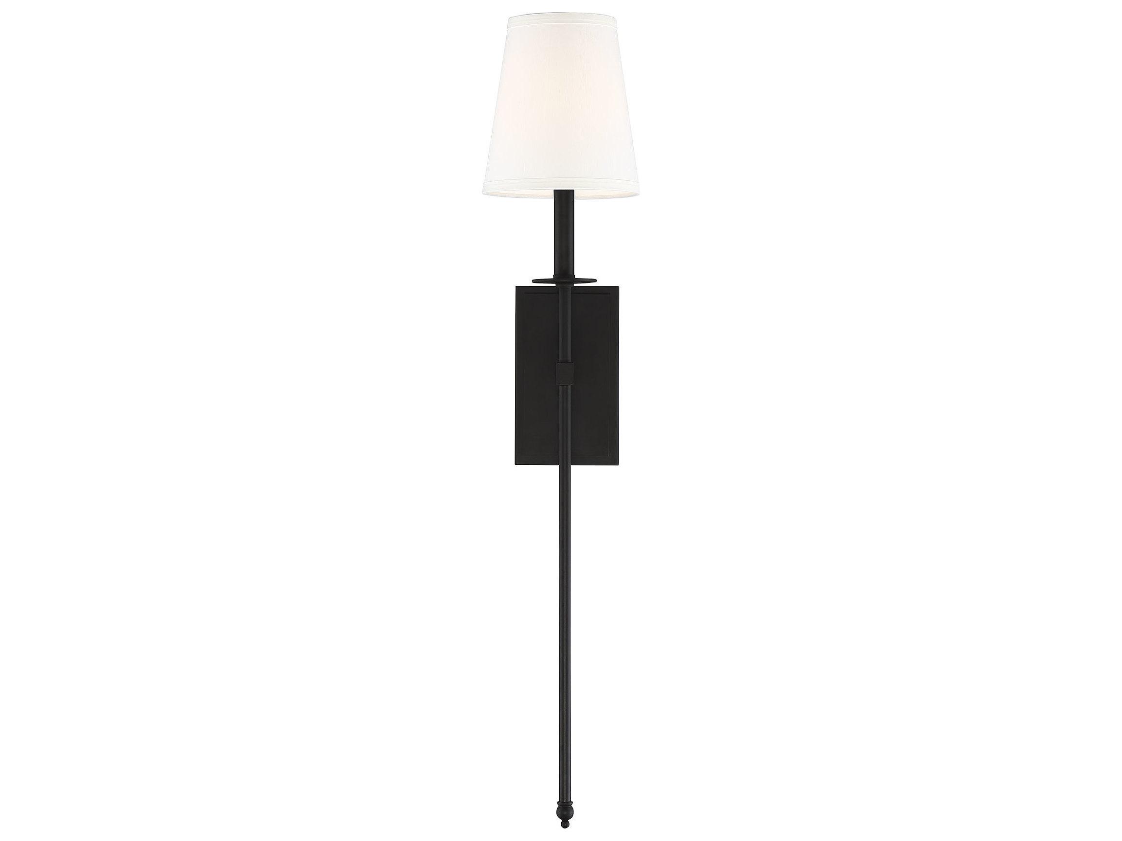 Savoy House Monroe 1-Light Matte Black Wall Sconce