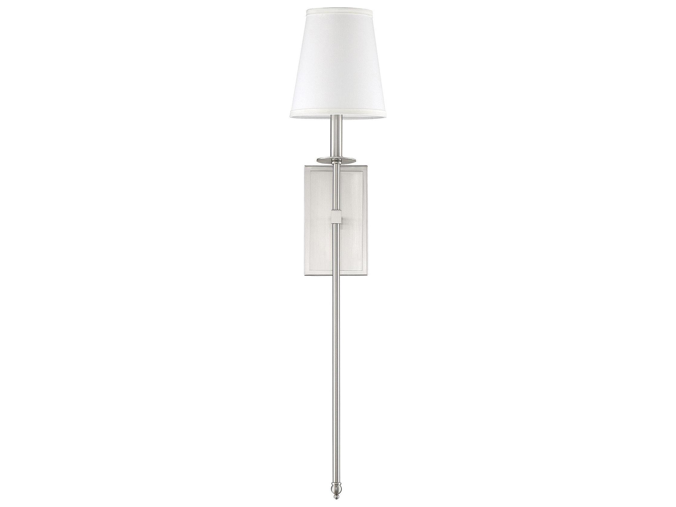 Savoy House Monroe 1-Light Satin Nickel Wall Sconce