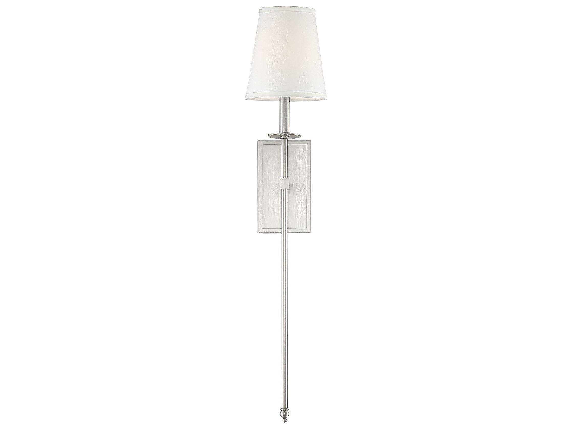 Savoy House Monroe 1-Light Satin Nickel Wall Sconce