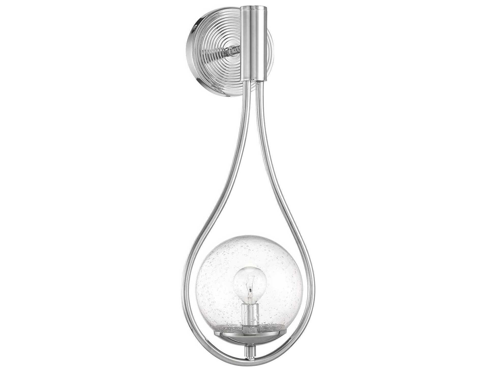 Savoy House Encino 1-Light Polished Chrome Wall Sconce