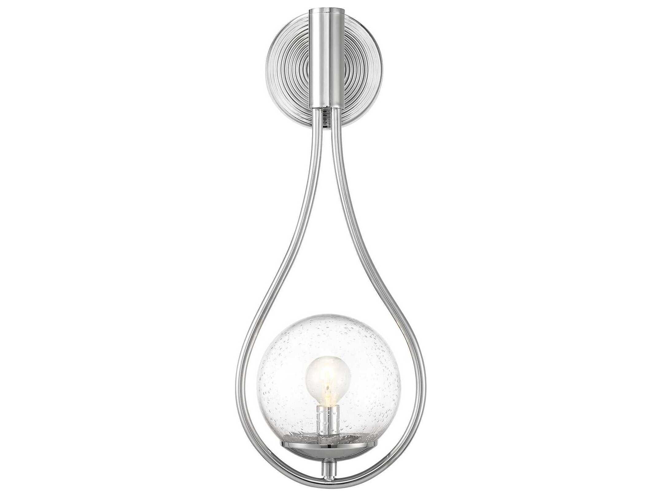 Savoy House Encino 1-Light Polished Chrome Wall Sconce