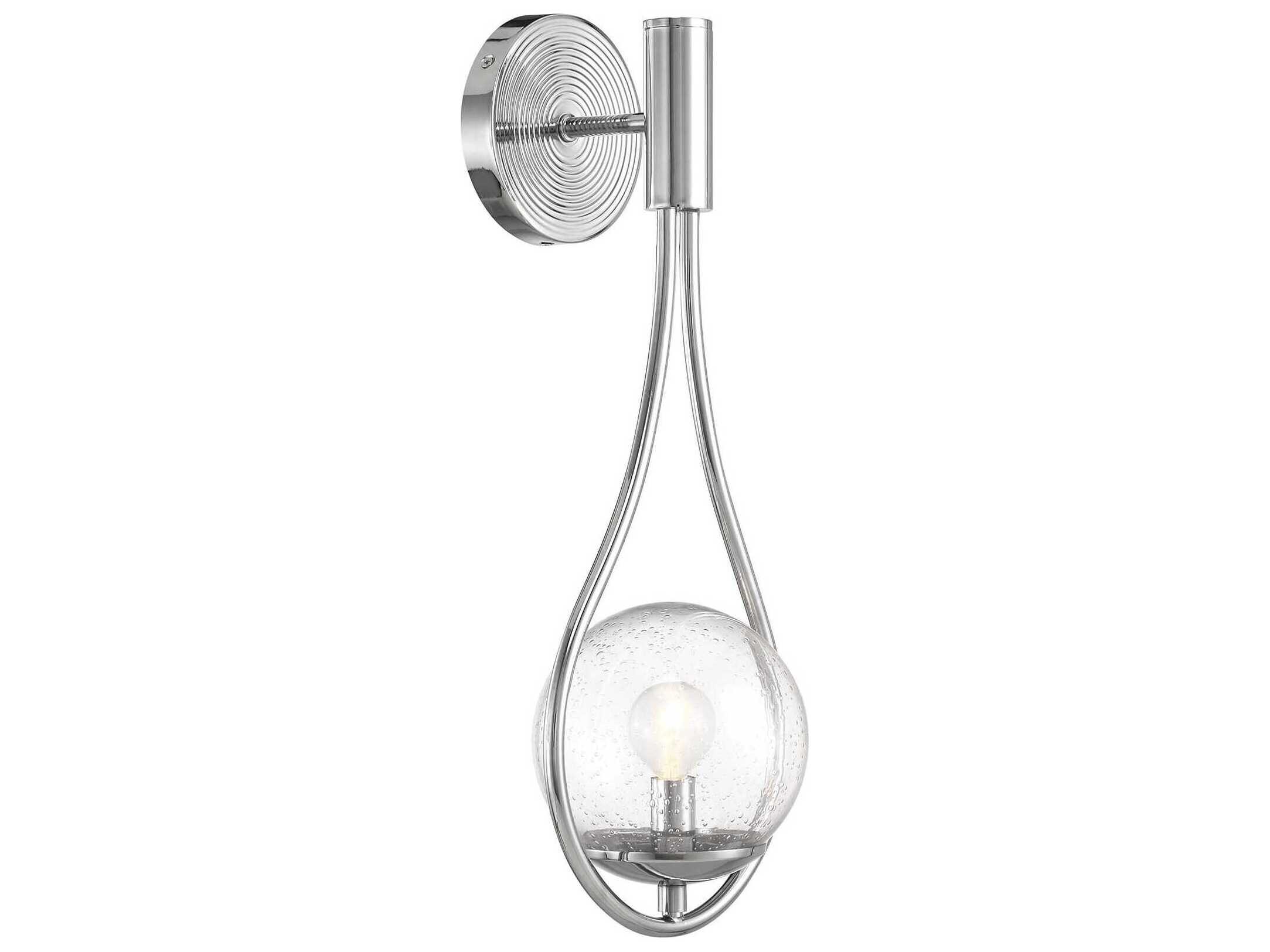 Savoy House Encino 1-Light Polished Chrome Wall Sconce
